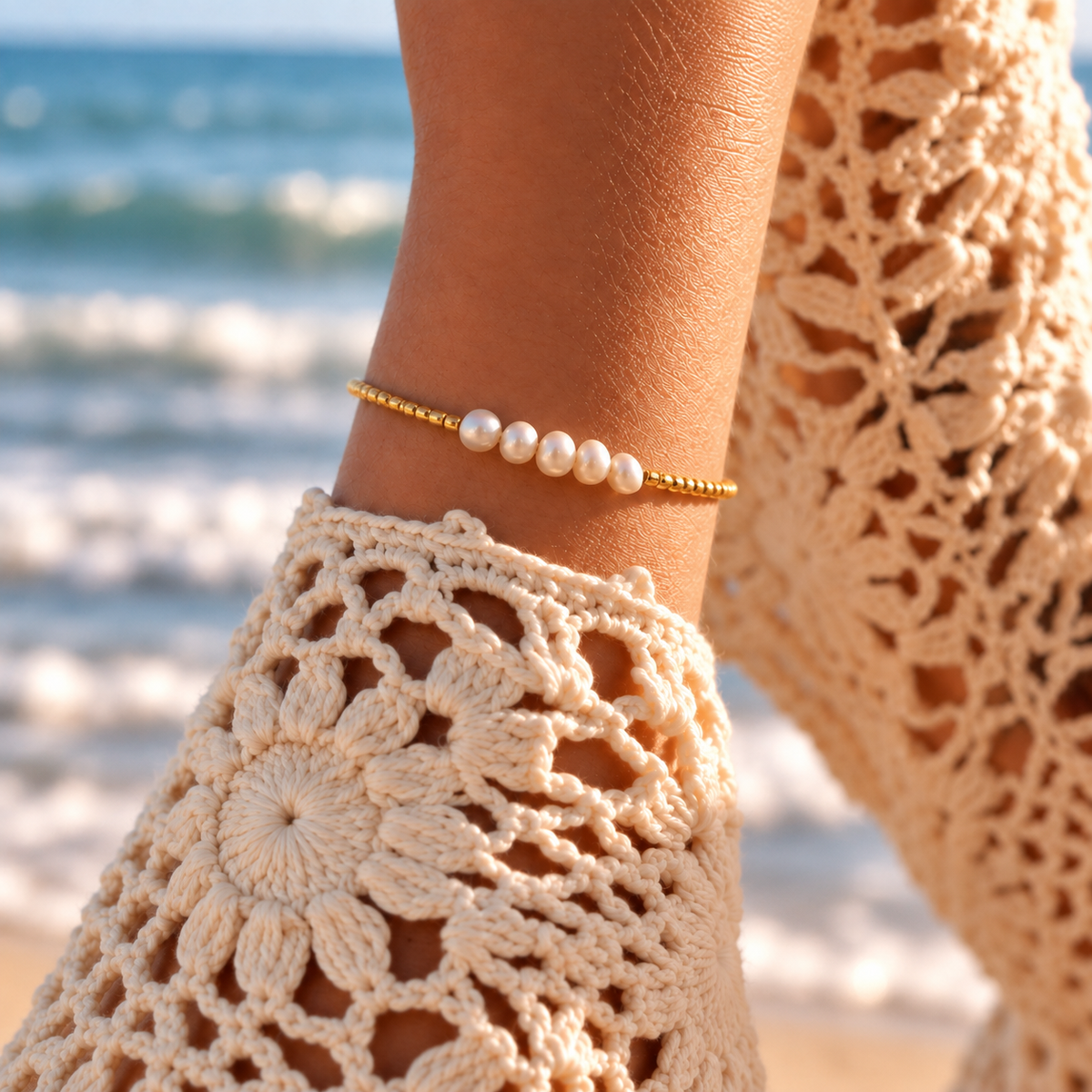 Bracelet Nacre Éclat – Doré