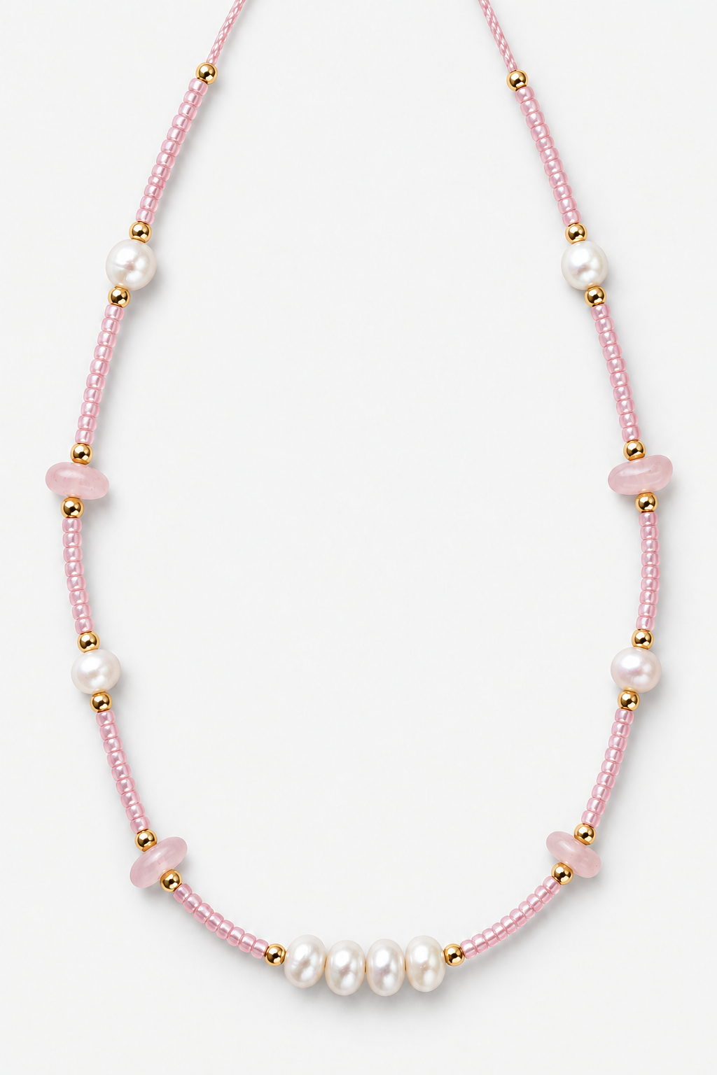 Collier Perles & Nacre – Rose