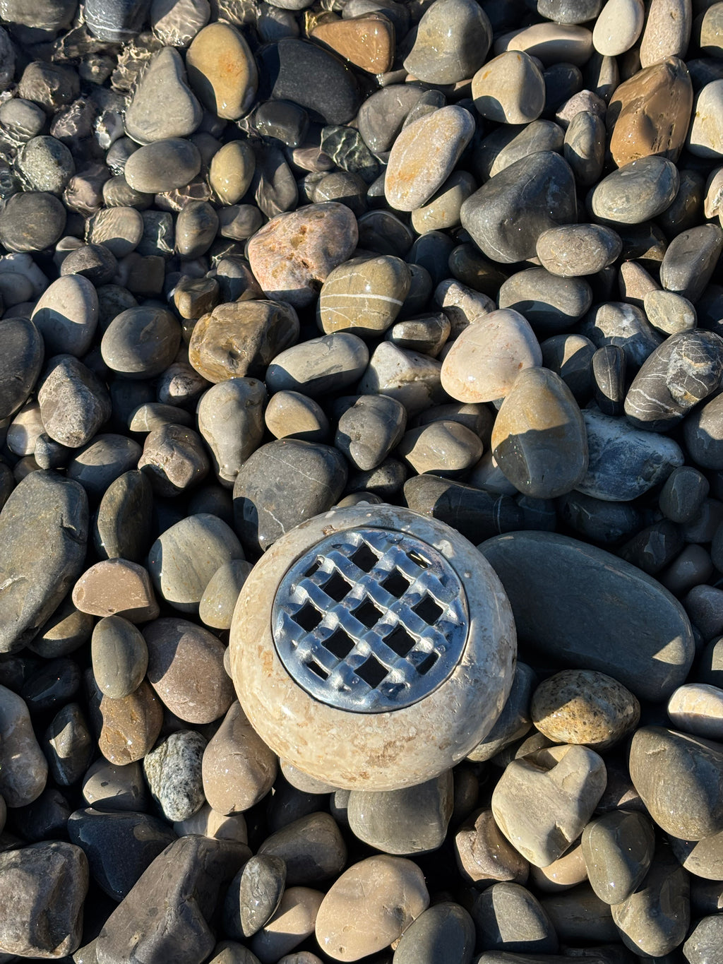 Cendrier en marbre lisse blanc