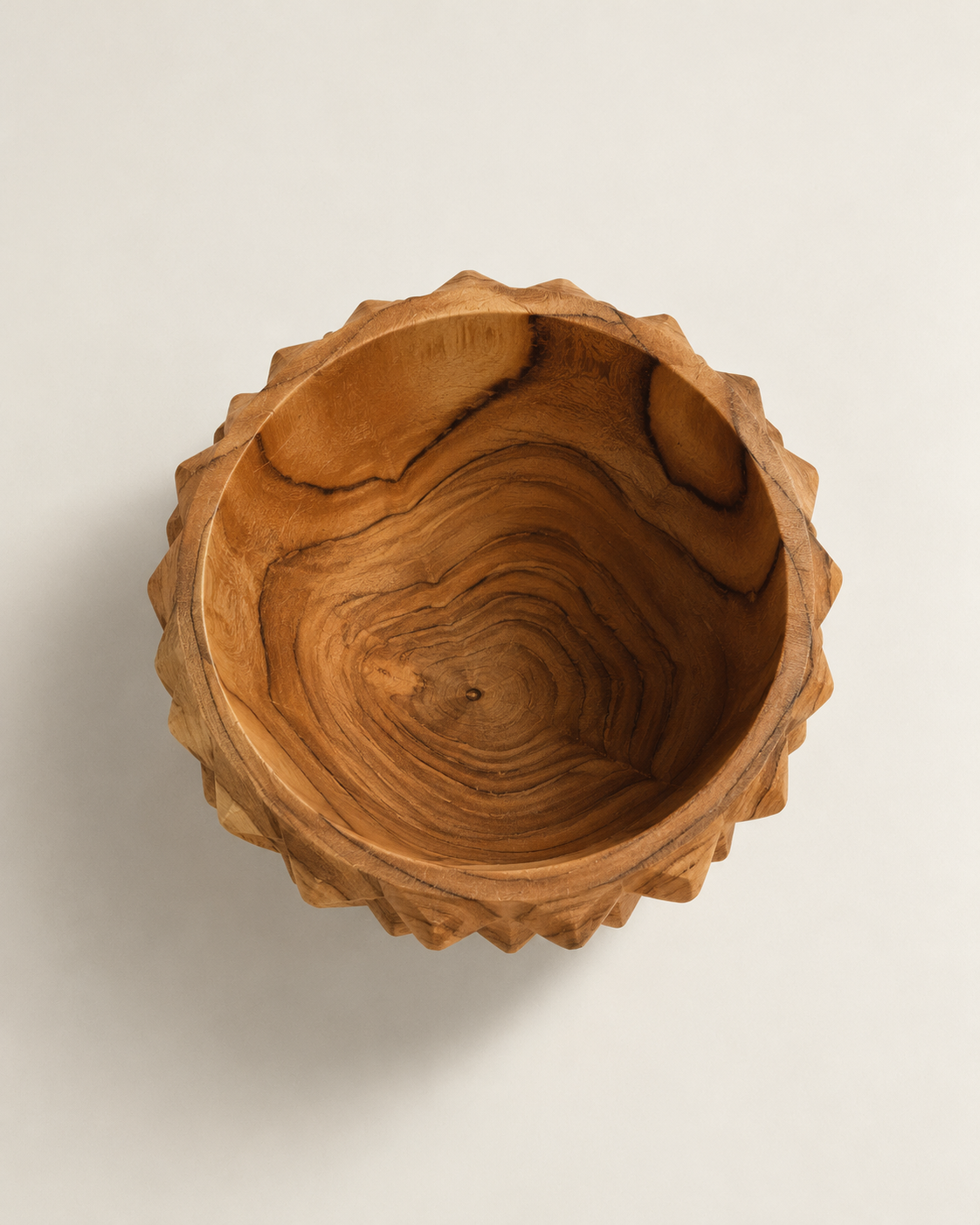 Bol en teck – Sculpté
