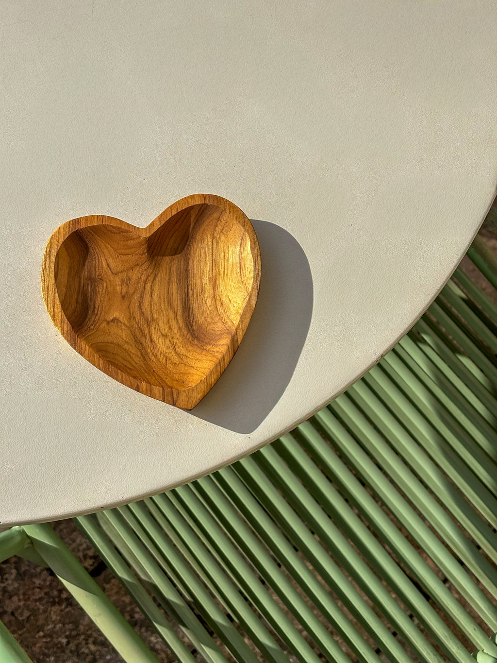 Cœur en bois de teck