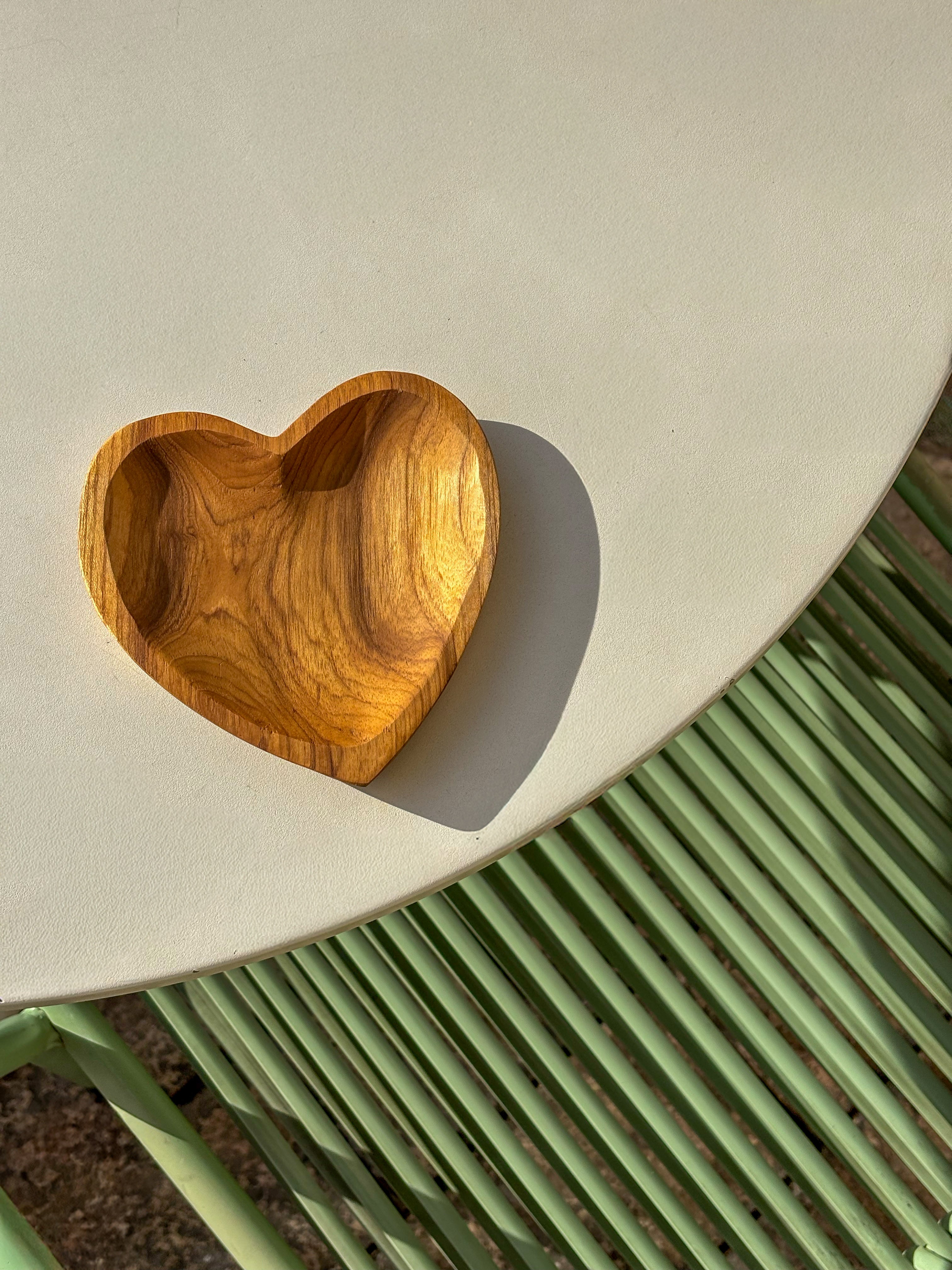 Cœur en bois de teck