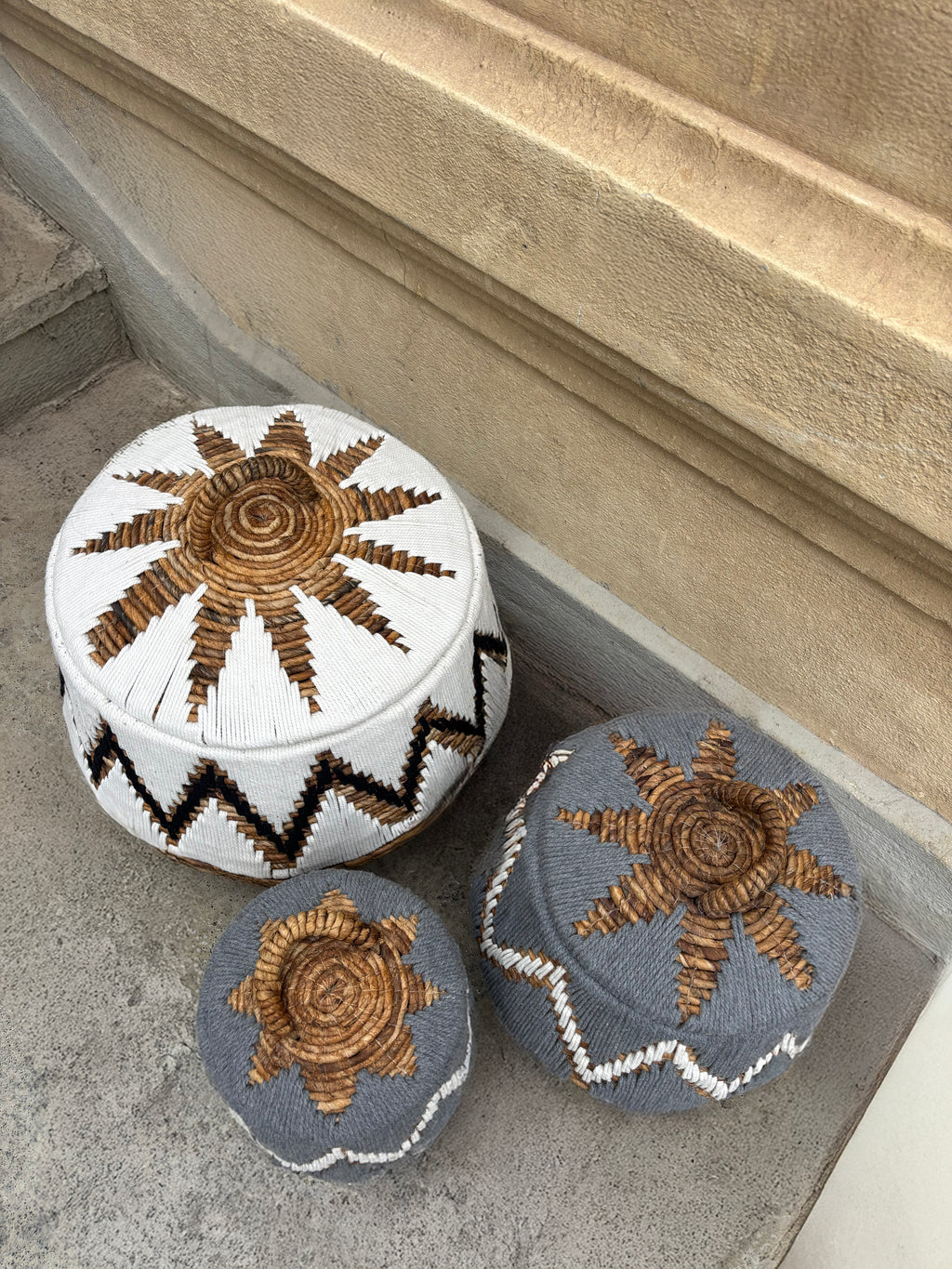 Paniers tressés à couvercle – 3 tailles disponibles