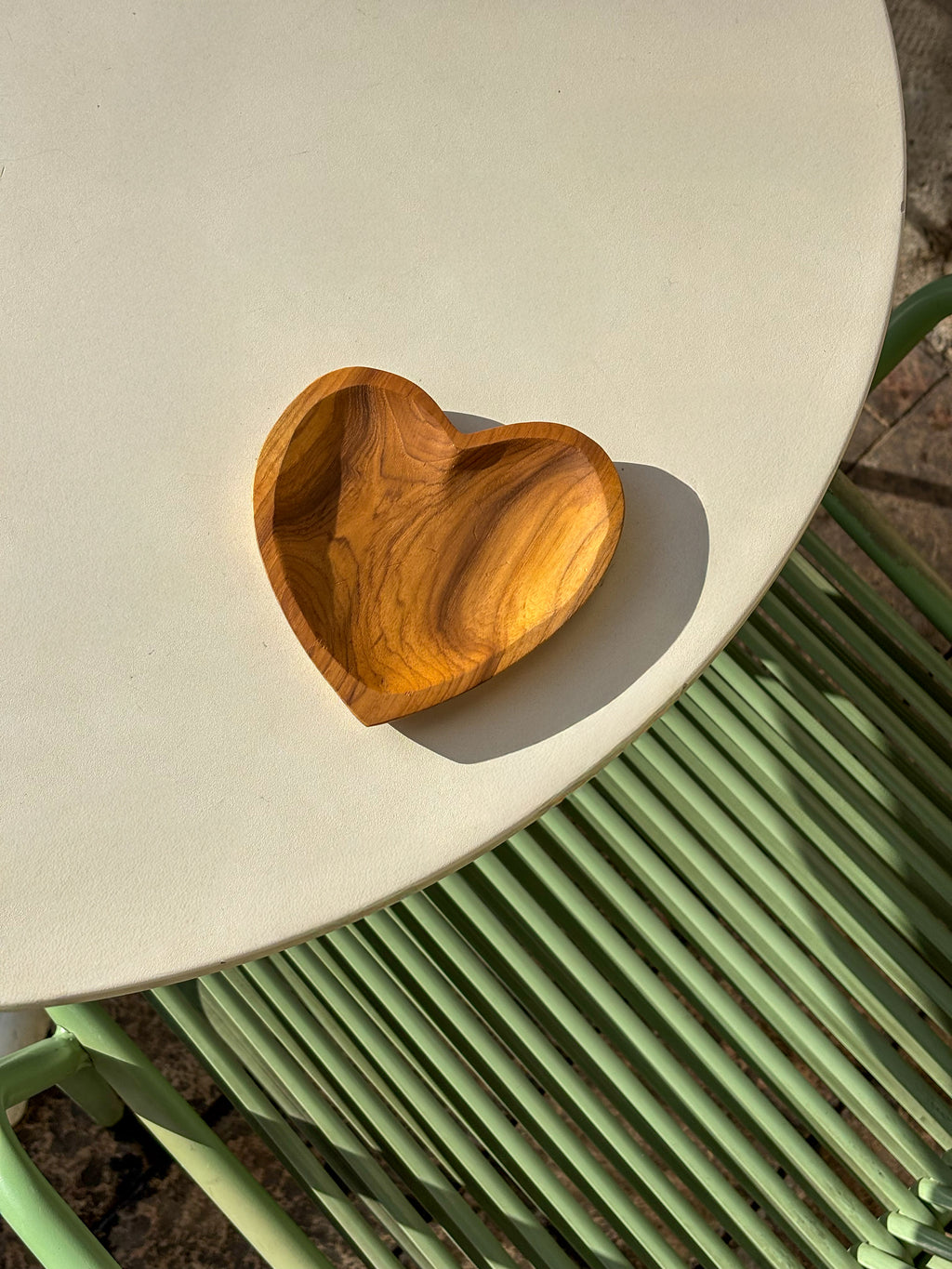 Cœur en bois de teck