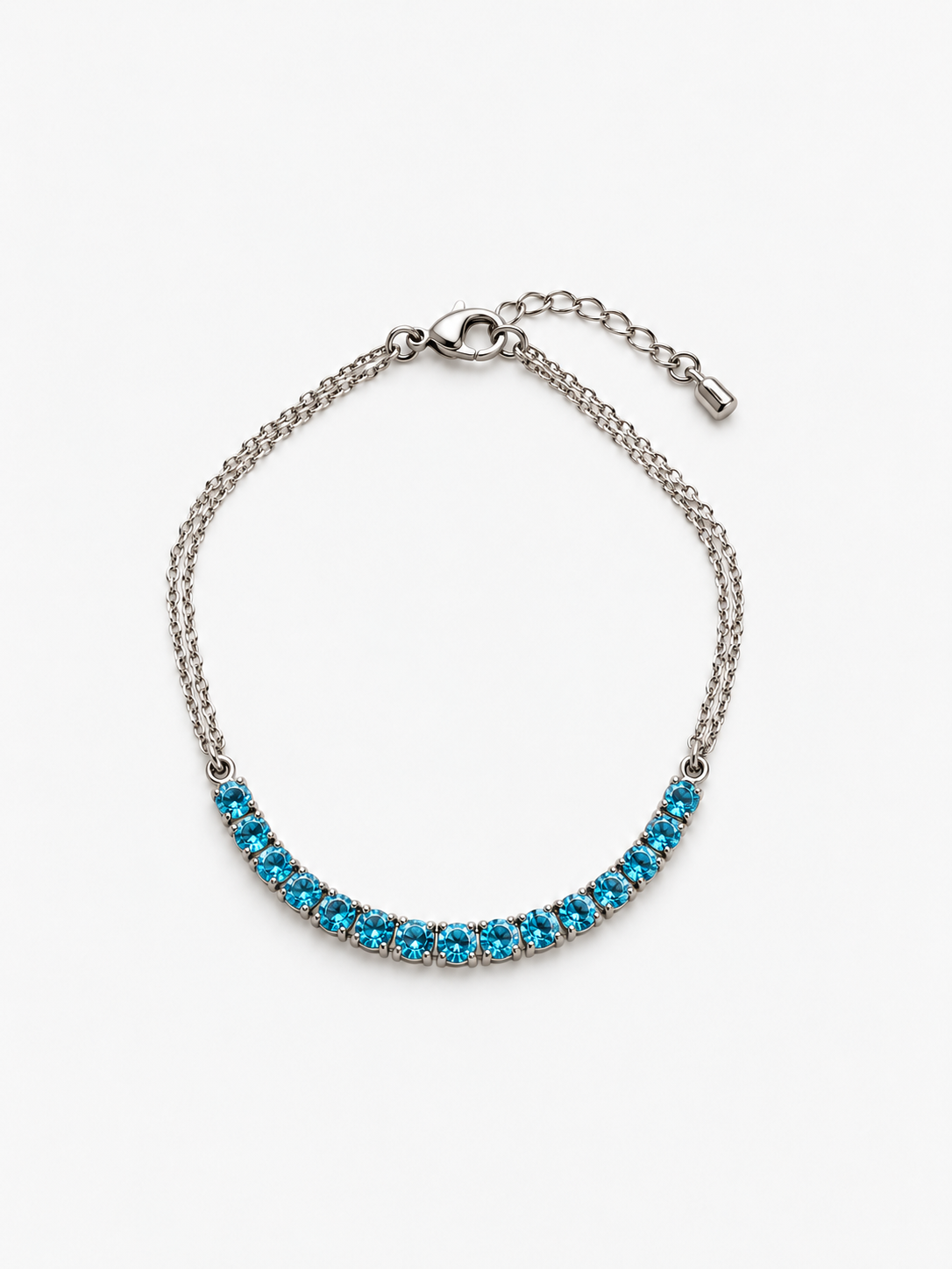 Bracelet pierres bleues