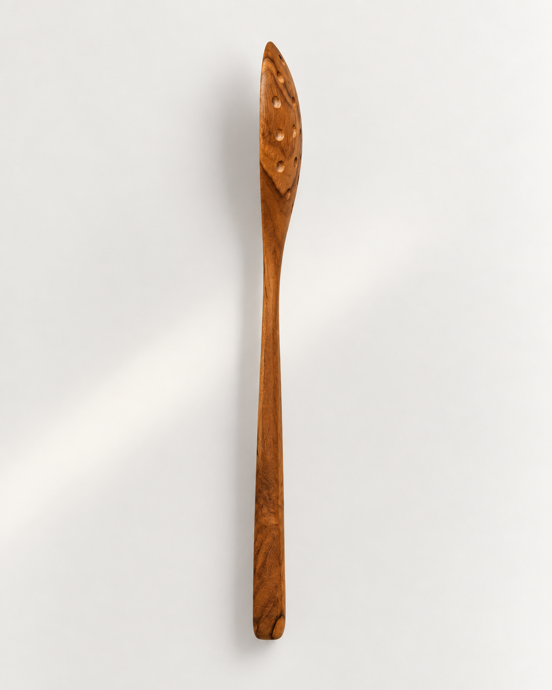 Cuillère écumoire en bois de teck