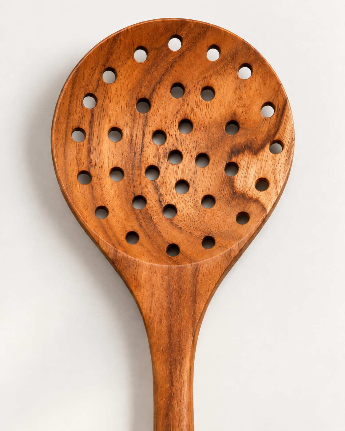 Cuillère écumoire en bois de teck