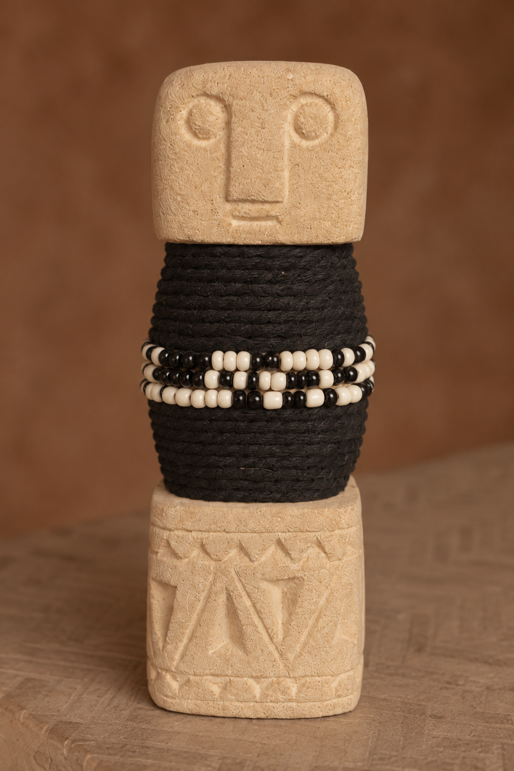 Statue Totem Perlé