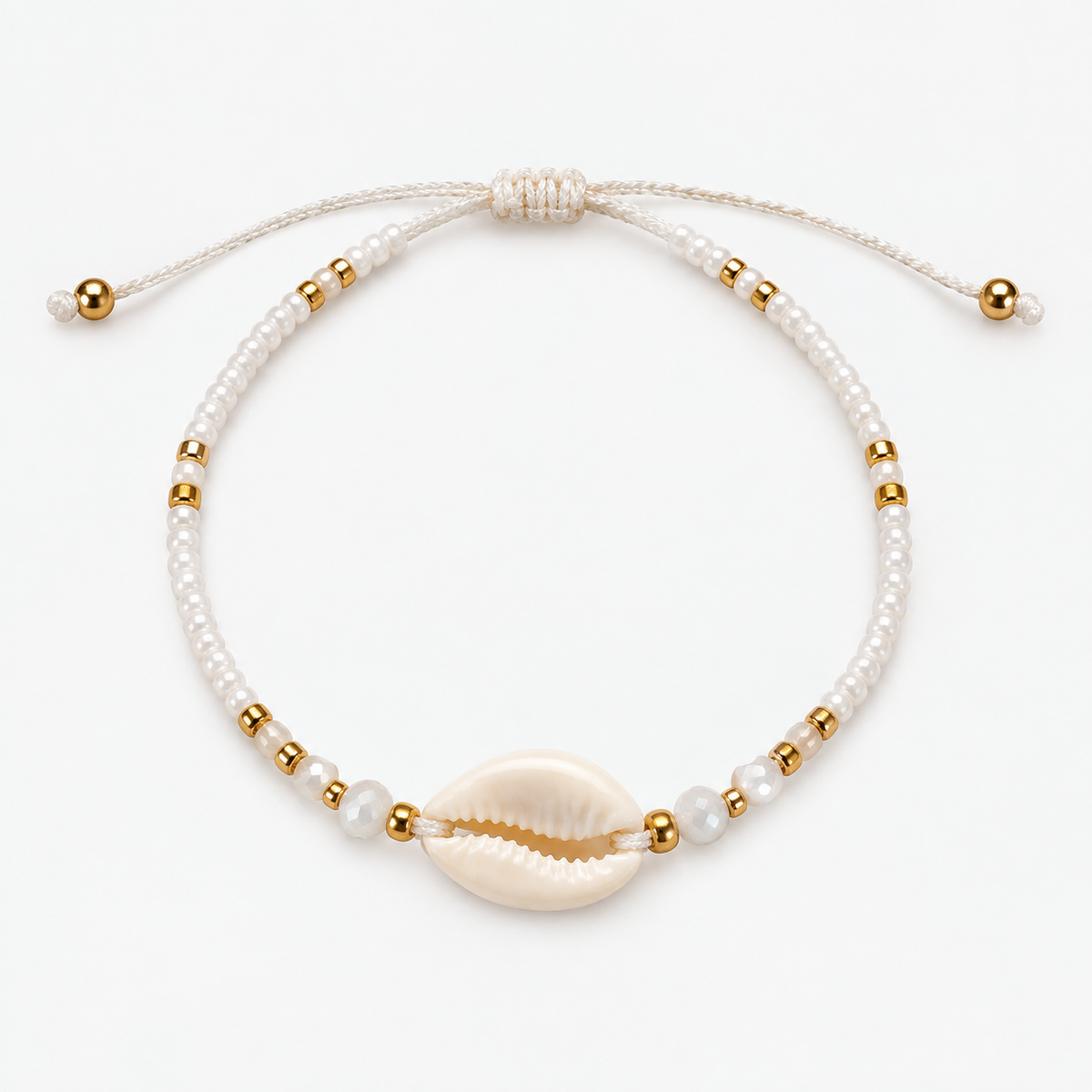 Bracelet coquillage blanc