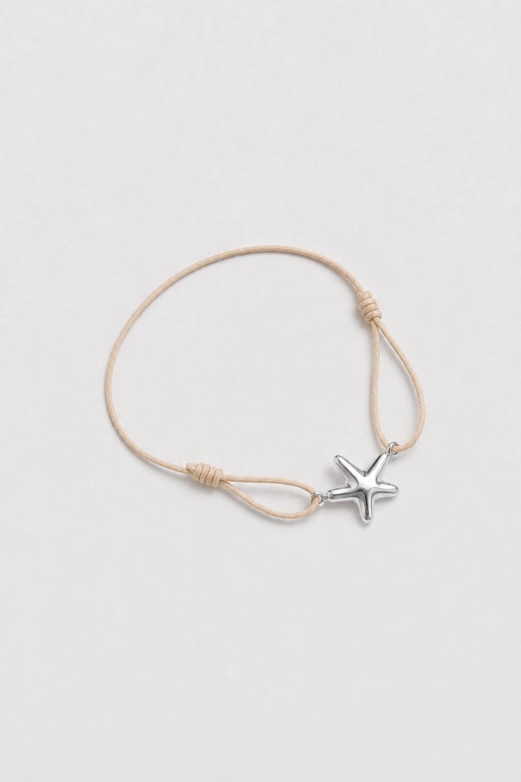 Bracelet Étoile de Mer crème & Argenté
