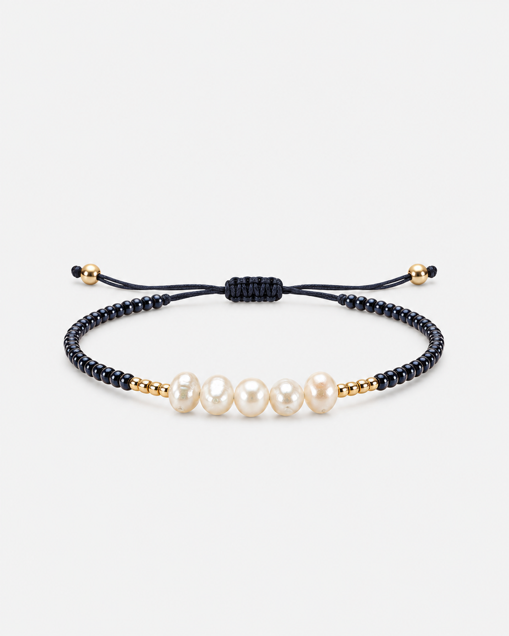 Bracelet Nacre Éclat – Noir gris
