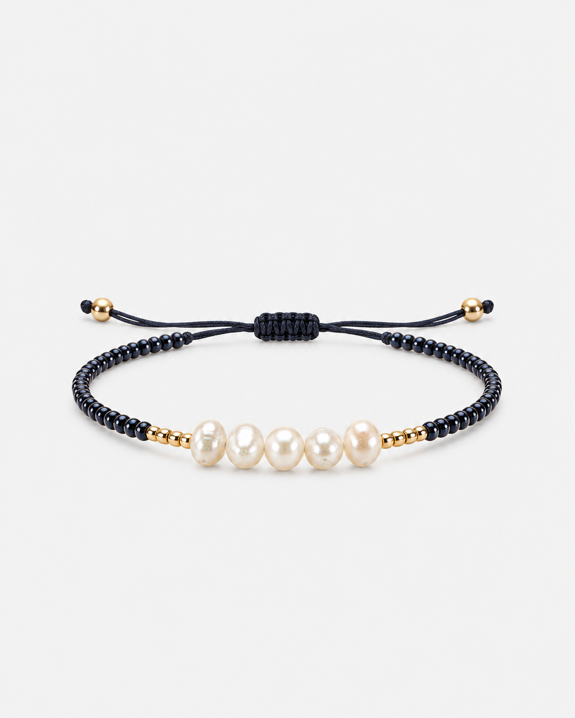 Bracelet Nacre Éclat – Noir gris