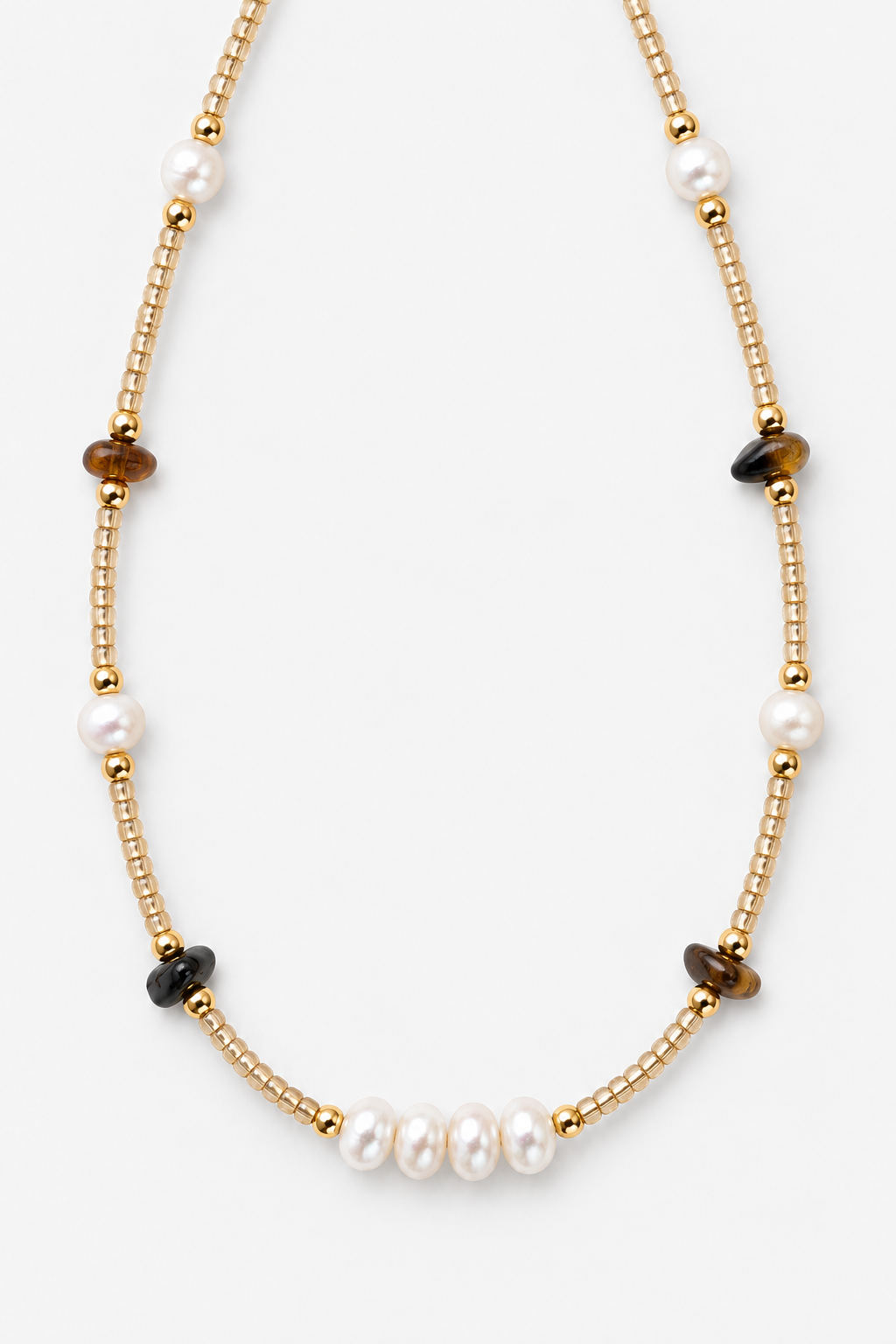 Collier Perles & Nacre – Gold