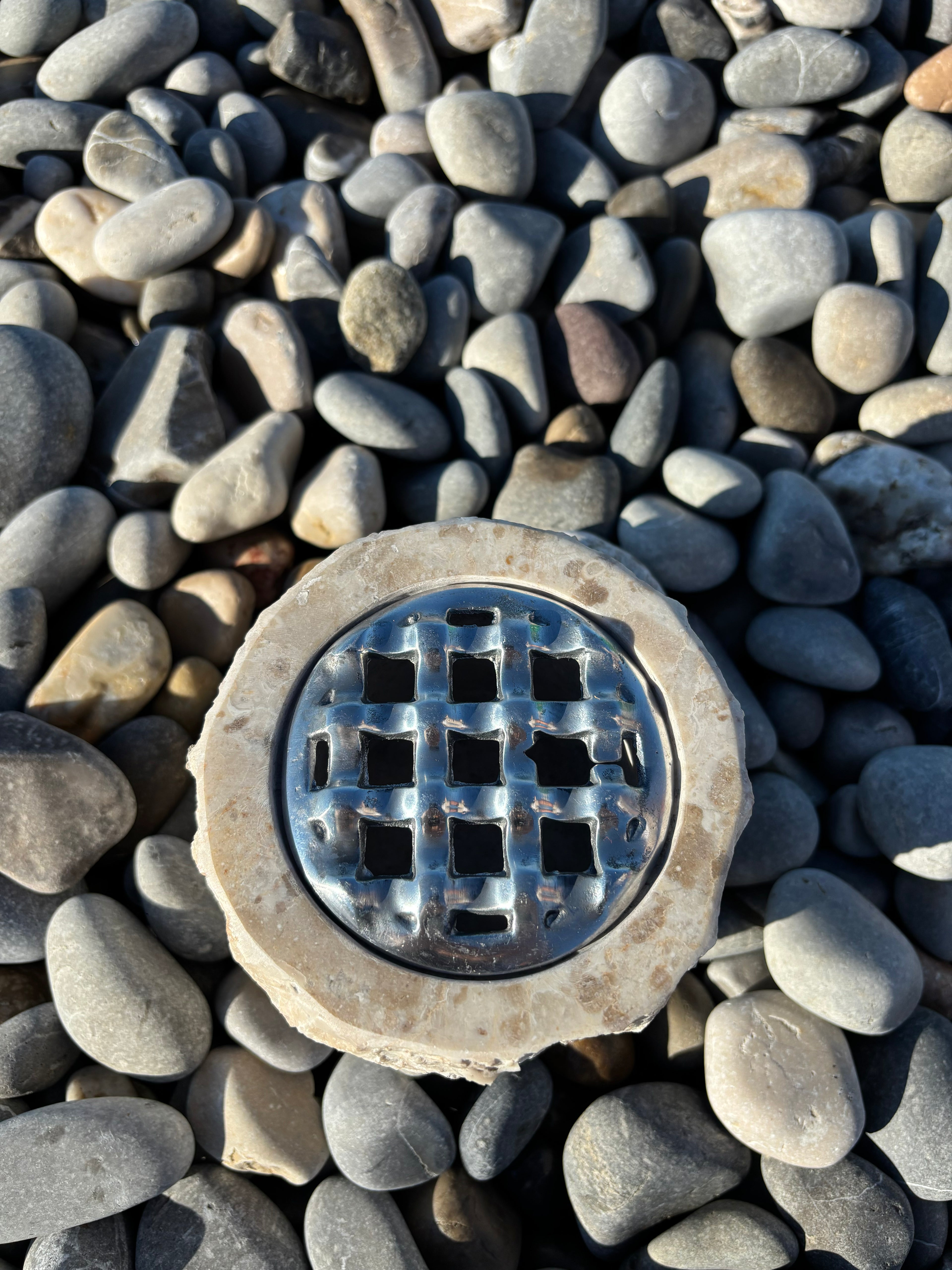 Cendrier marbre brut blanc