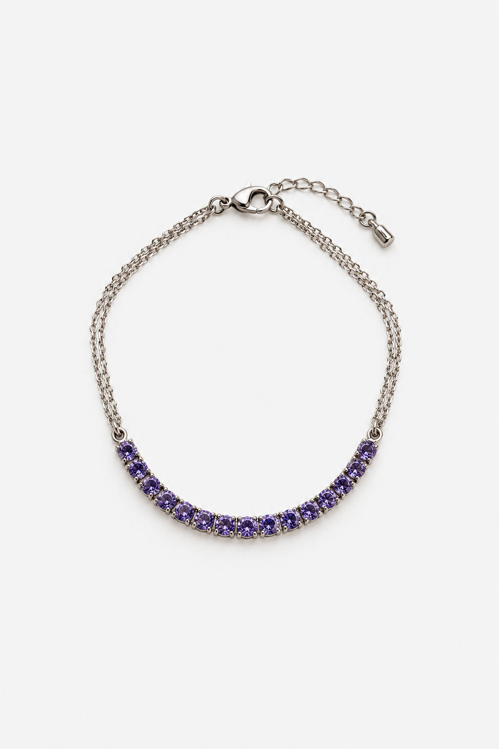 Bracelet pierres violettes