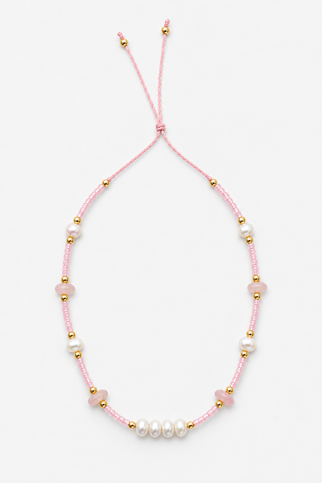 Collier Perles & Nacre – Rose