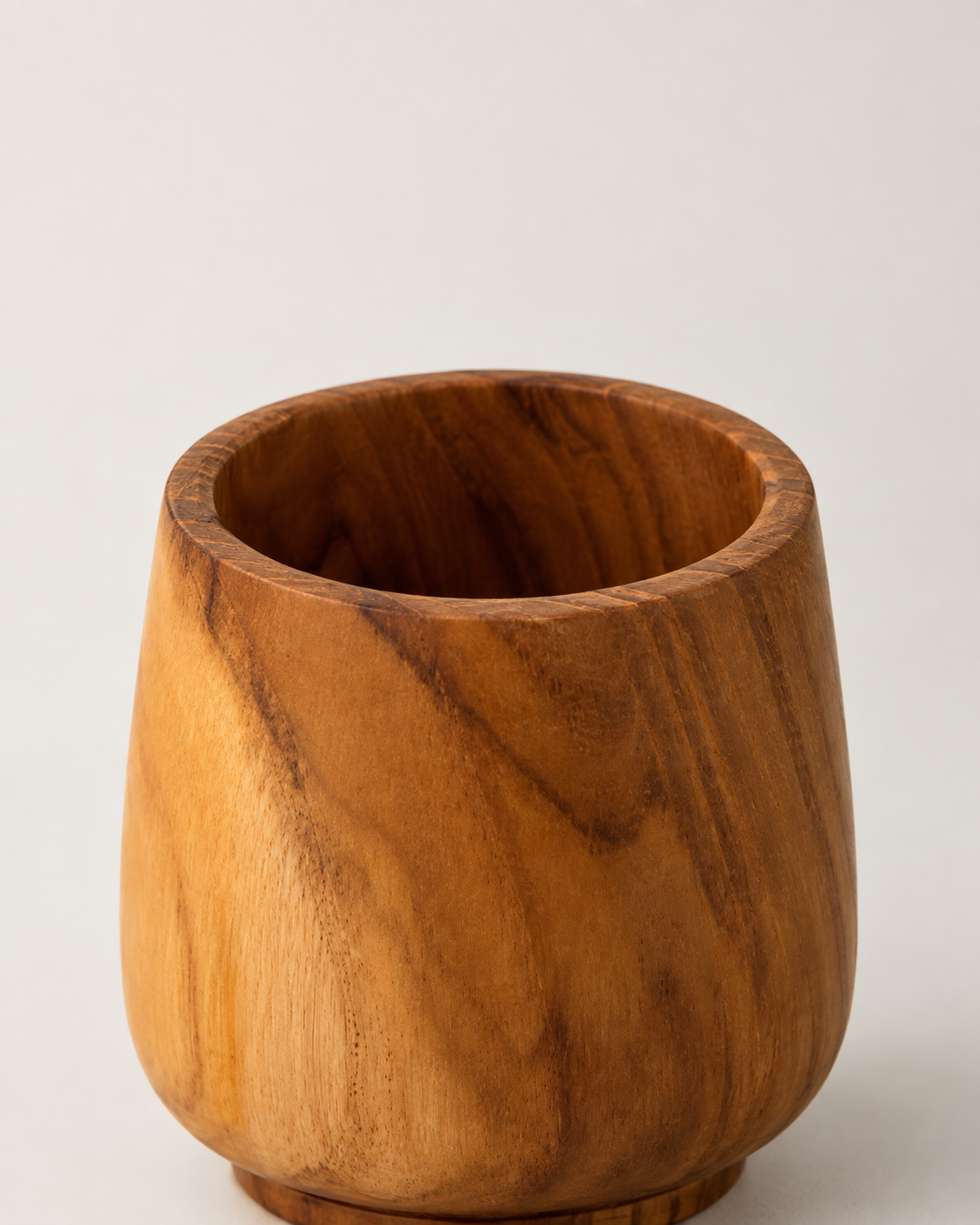 Verre en bois naturel
