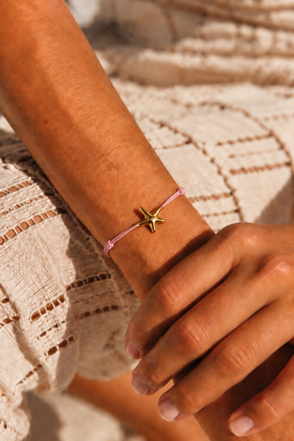Bracelet Étoile de Mer Rose & Gold