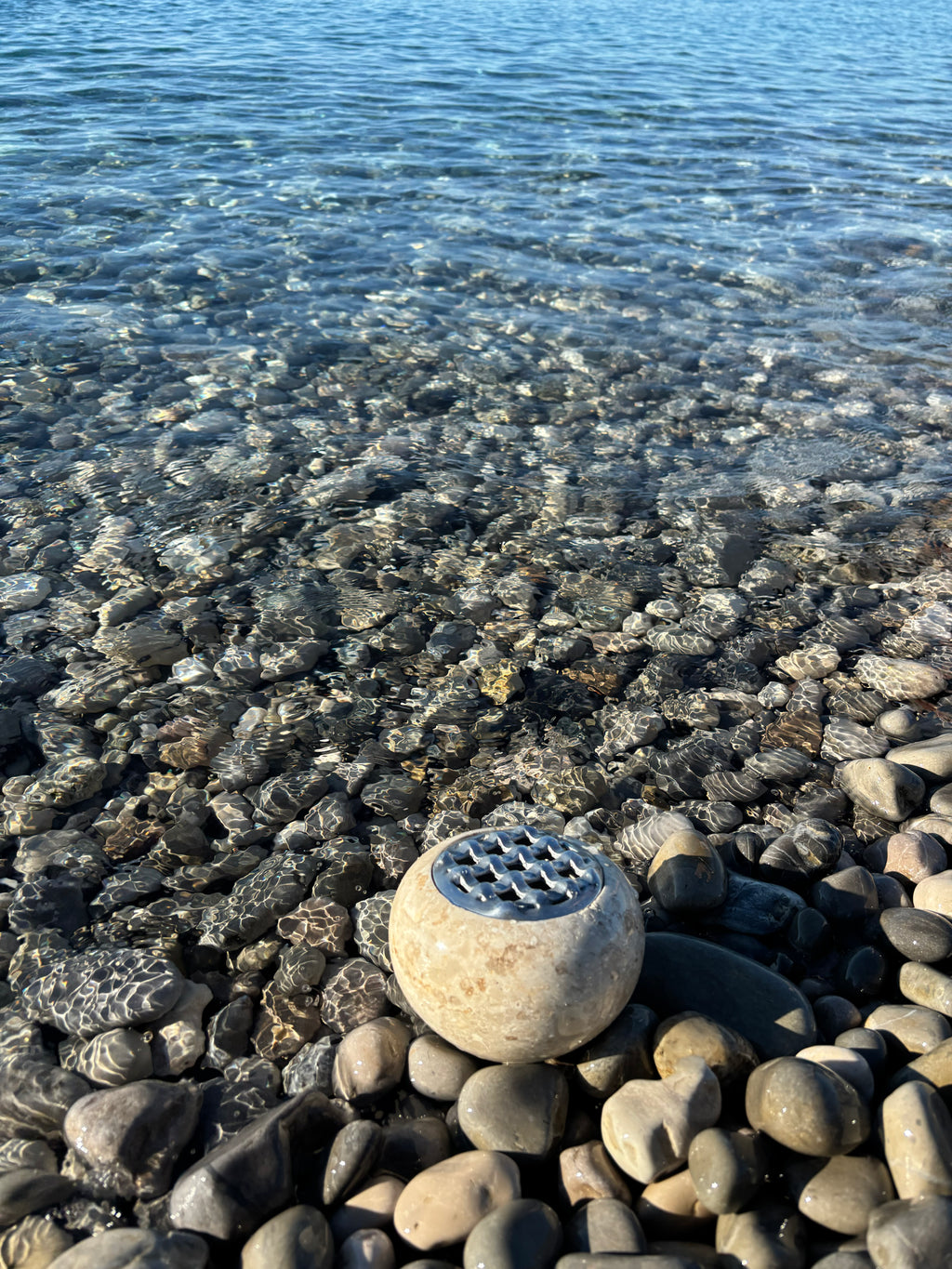 Cendrier en marbre lisse blanc
