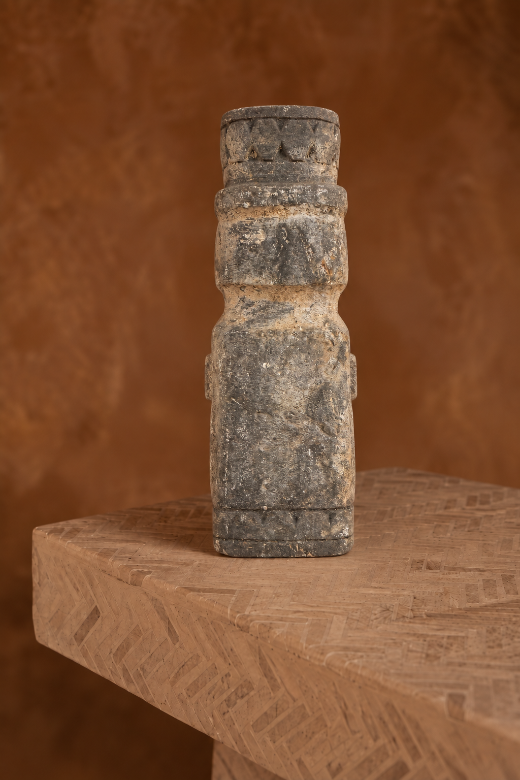 Statue Totem Cylindrique