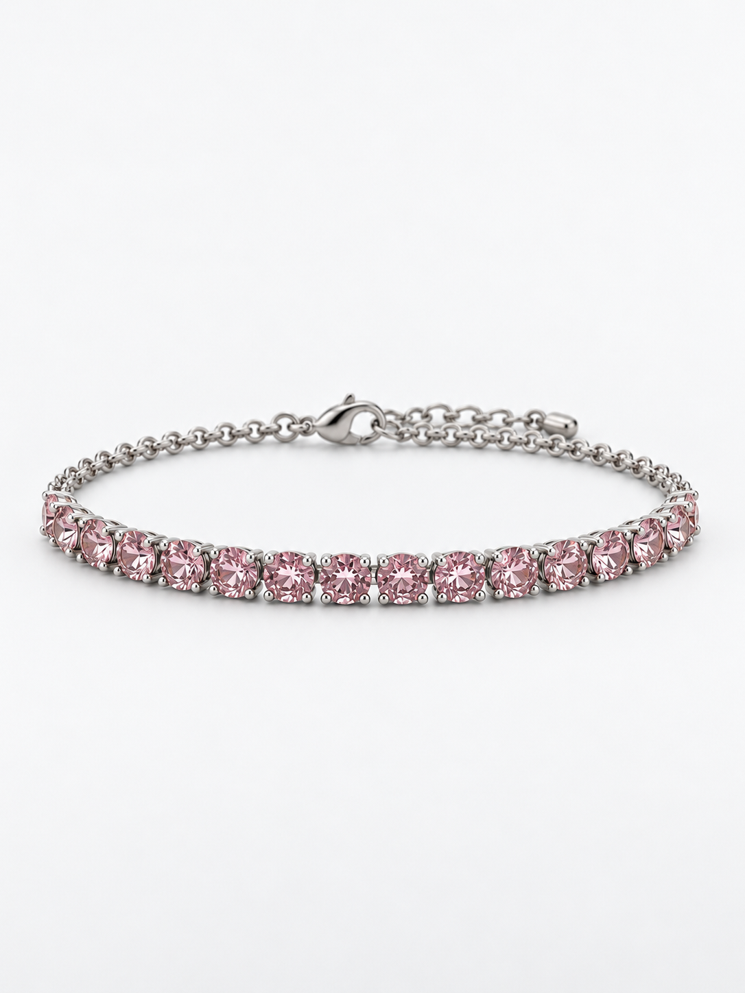 Bracelet pierres roses