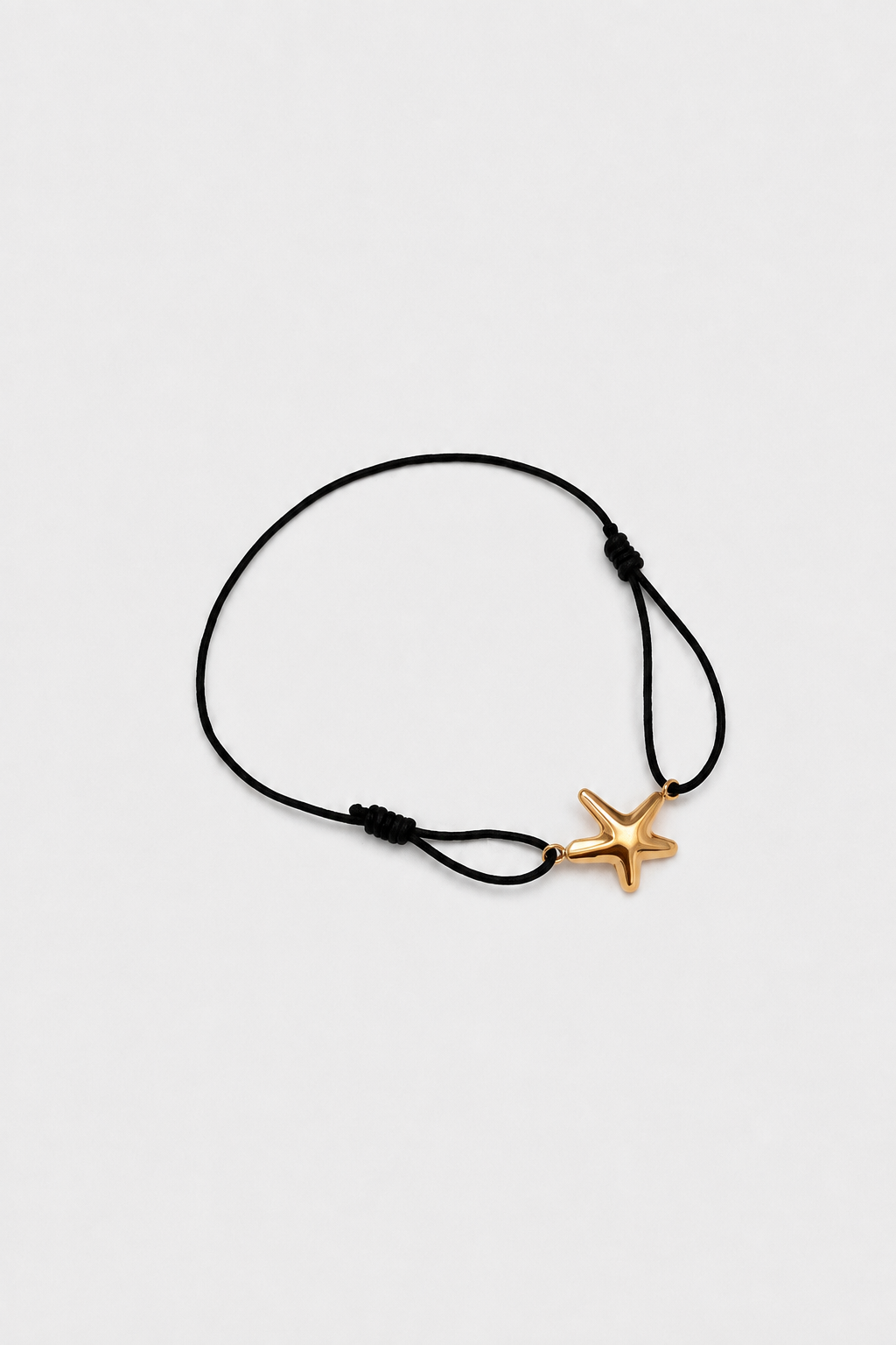 Bracelet Étoile de Mer Noir & Gold