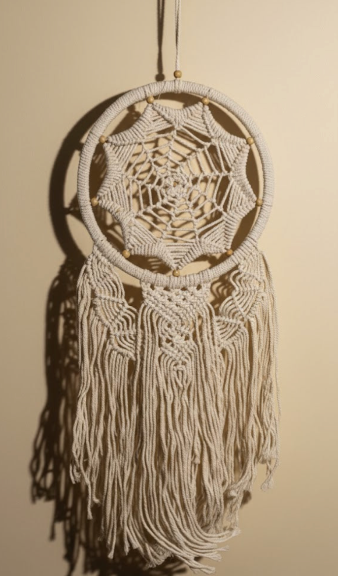 Attrape-Rêves Bohème en Macramé