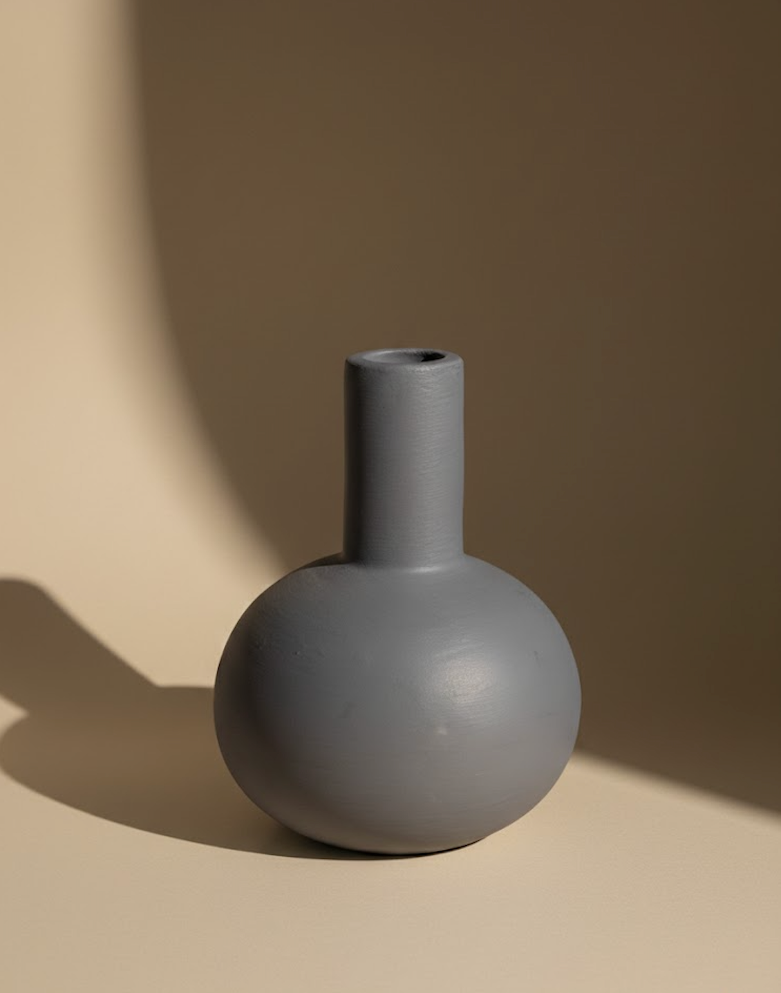 Vase rond bleu/gris
