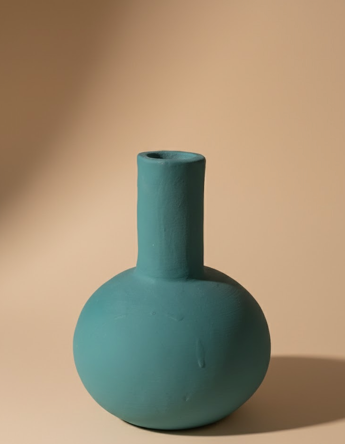 Vase rond turquoise