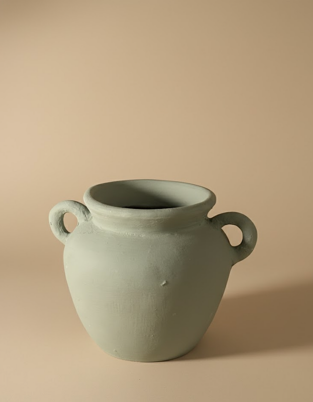 Vase arrondi vert