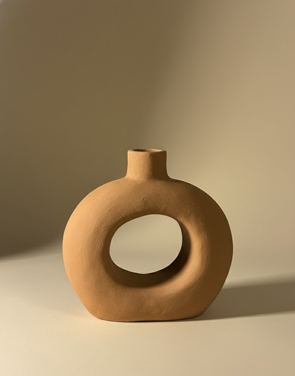 Vase cercle orange