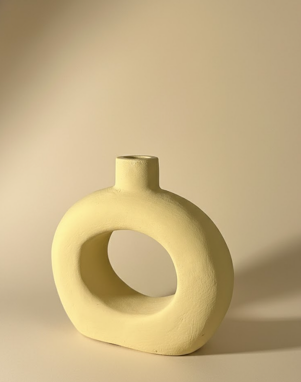 Vase cercle jaune 2