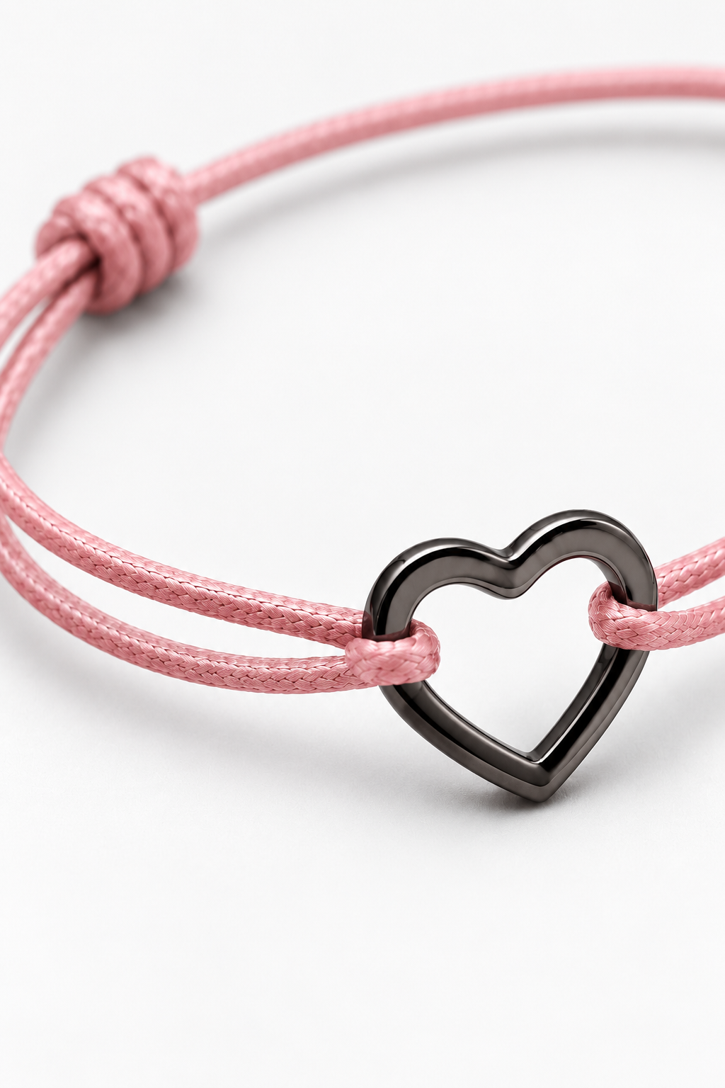 Bracelet cœur rose