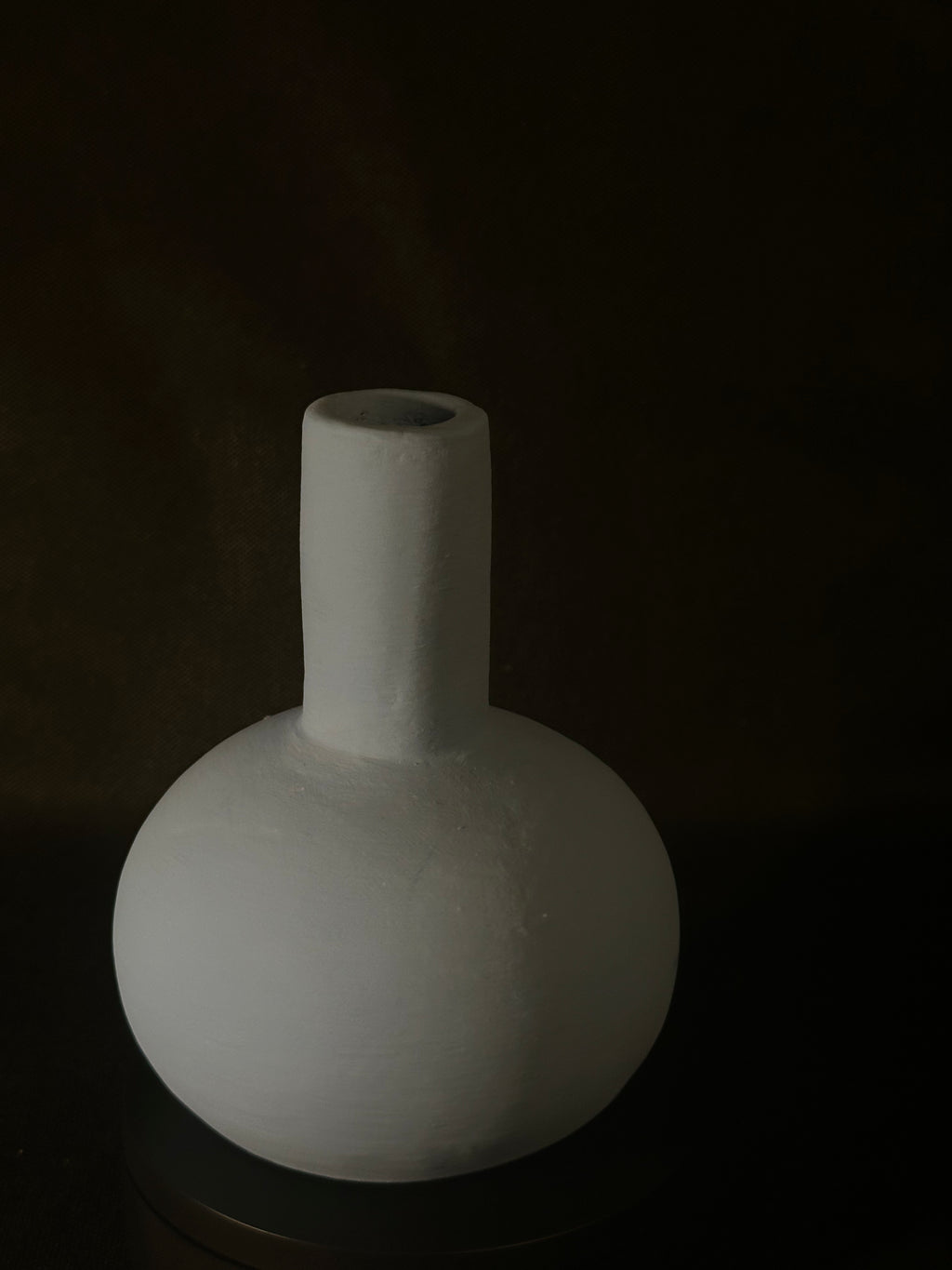 Vase rond bleu/gris