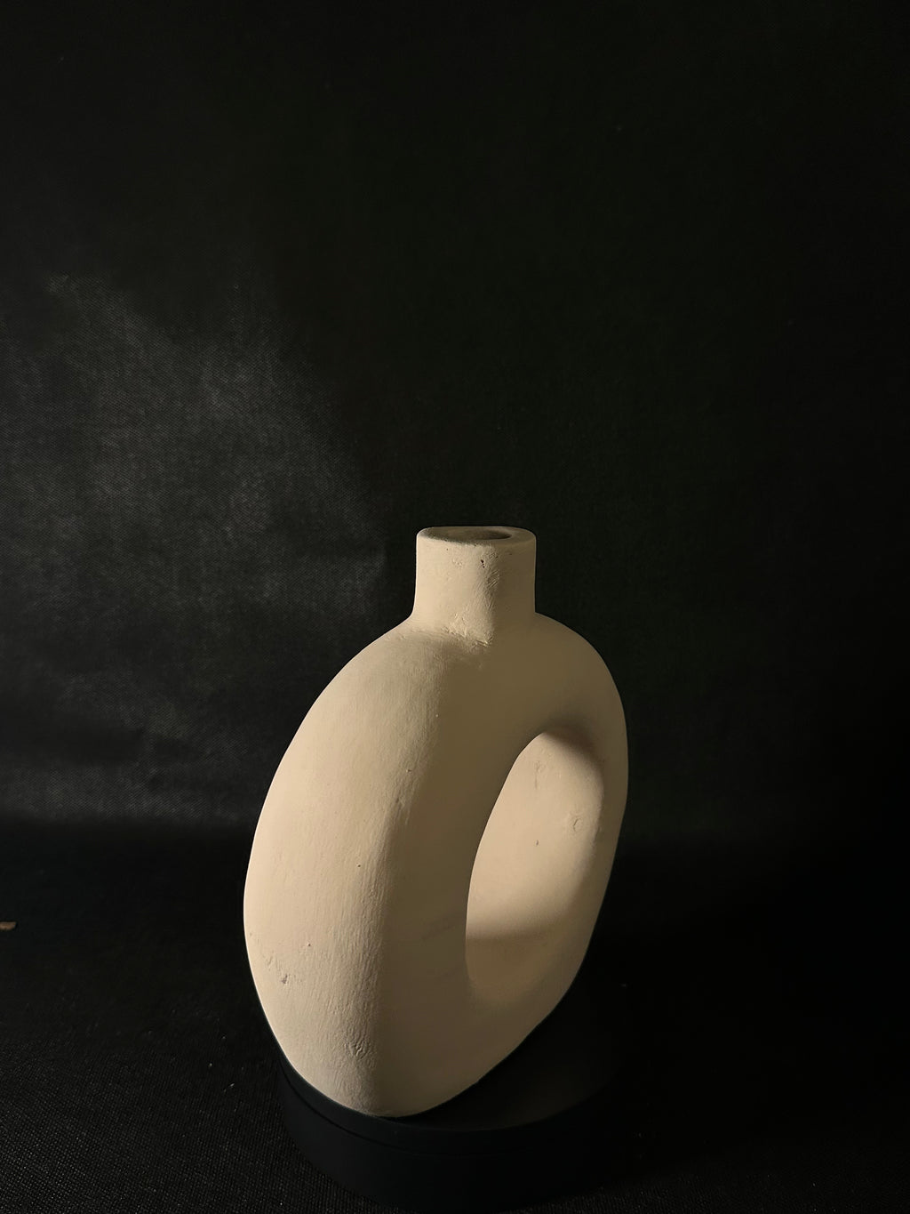 Vase cercle beige 2