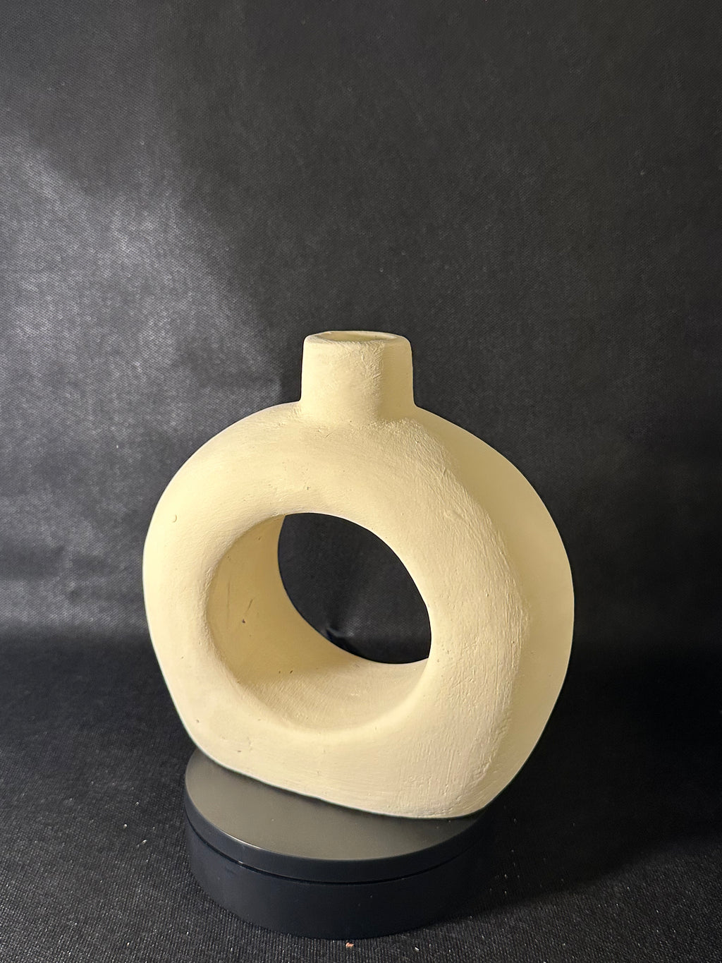 Vase cercle jaune