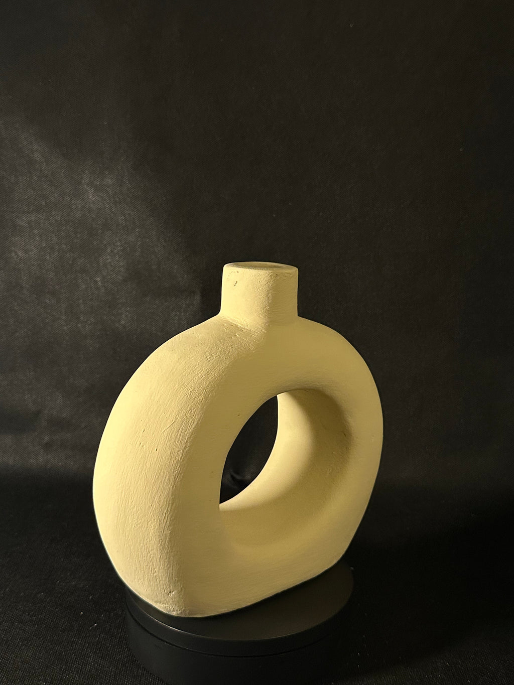 Vase cercle jaune 2