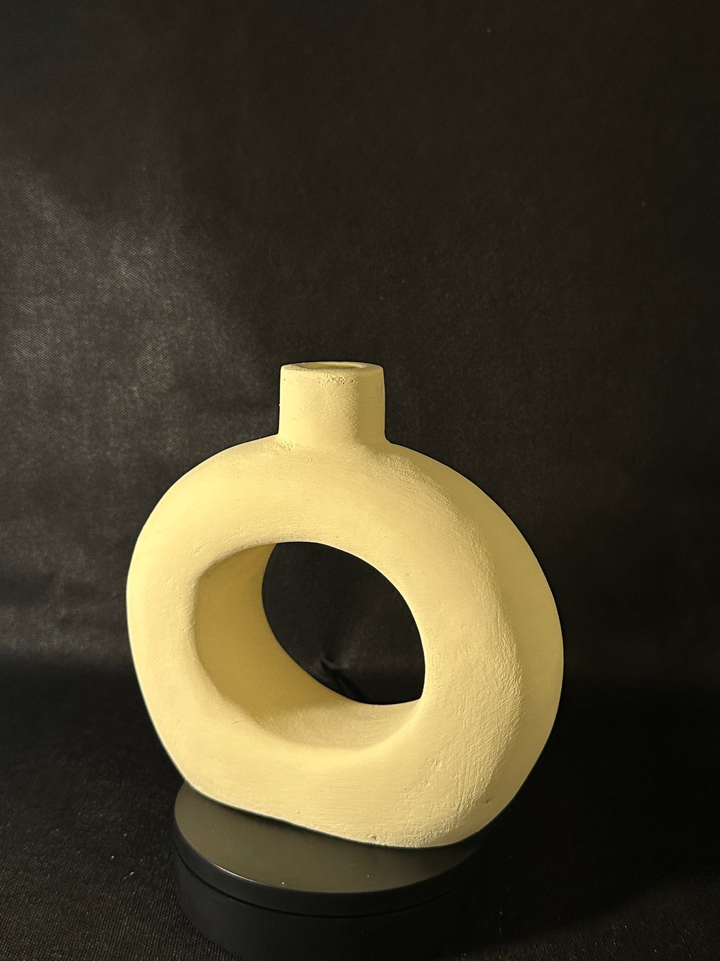 Vase cercle jaune 2
