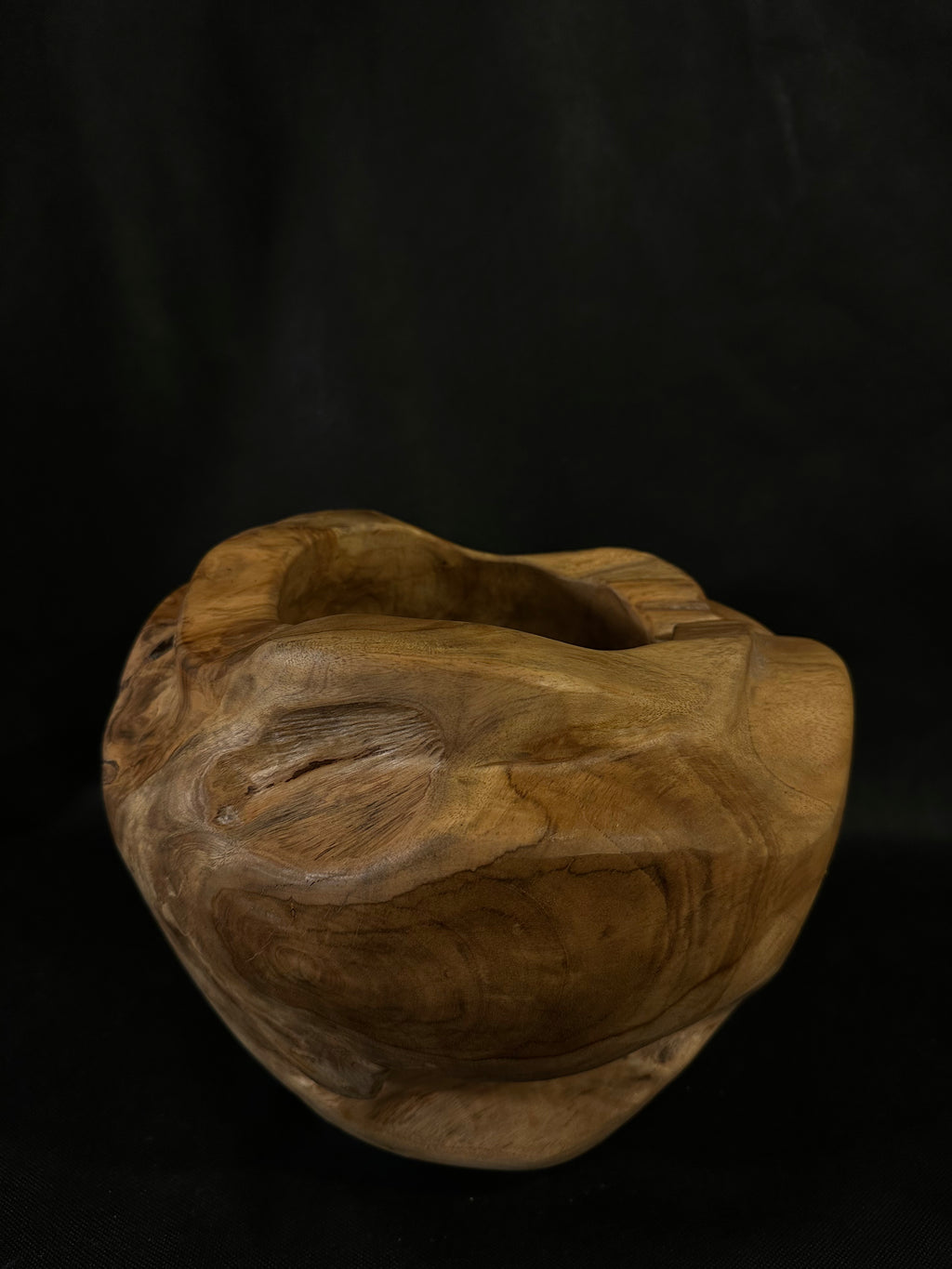 Bol rond en bois de teck