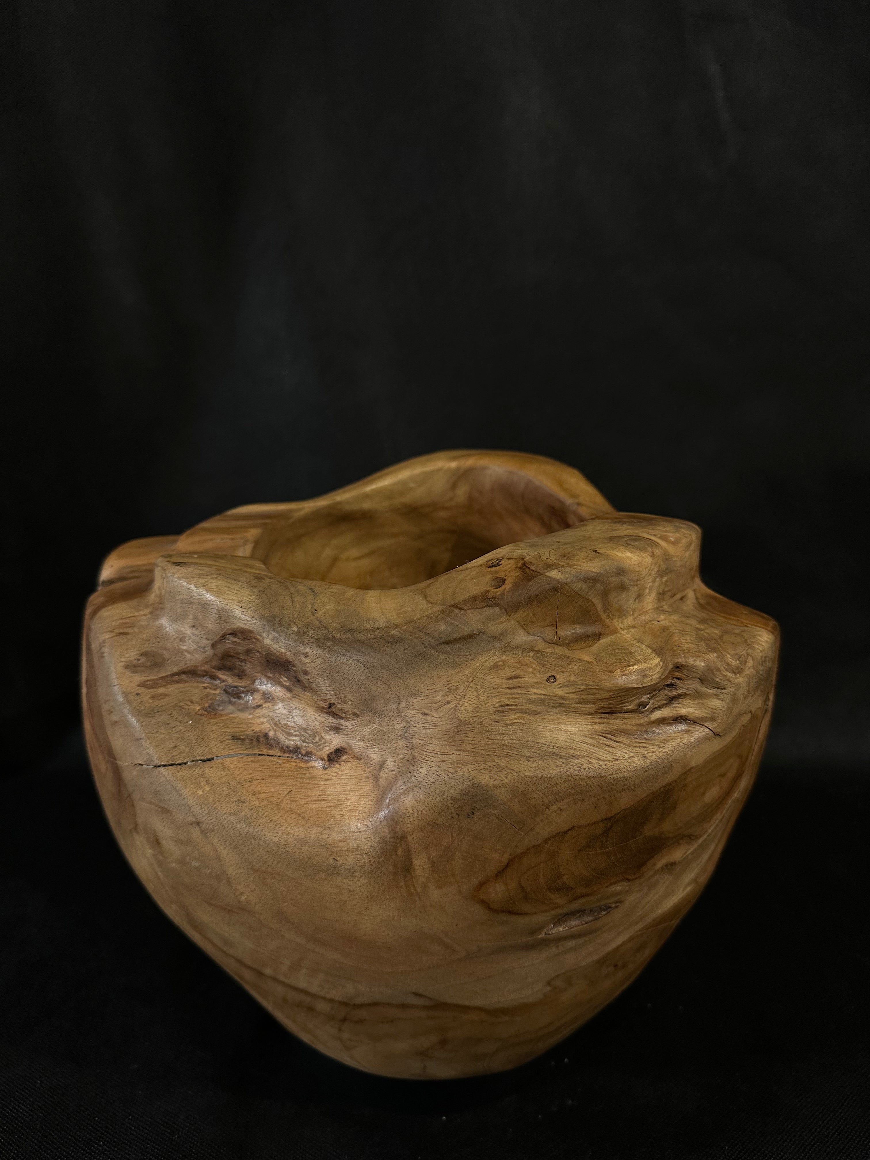 Bol rond en bois de teck