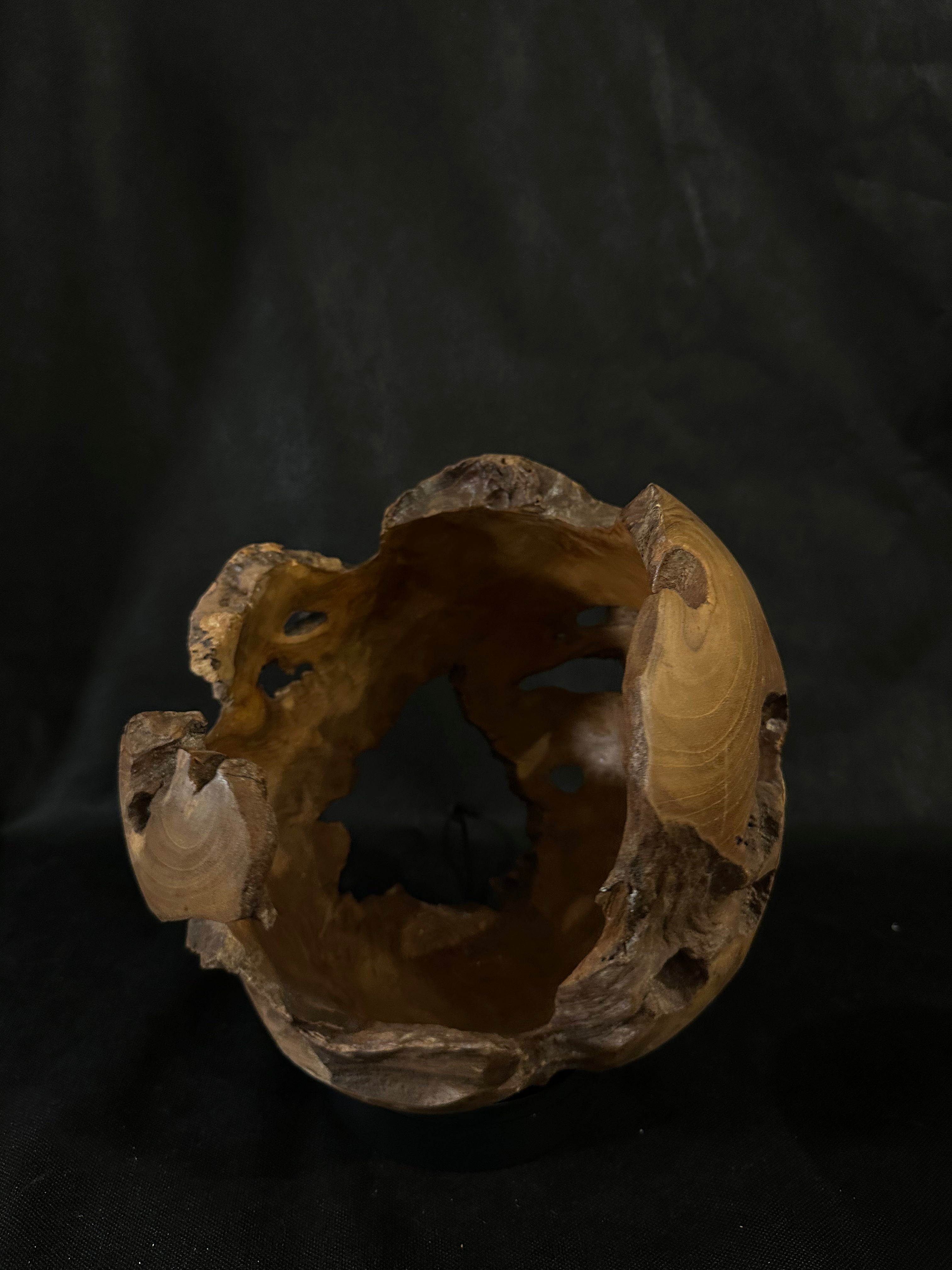 Sphere en bois de teck