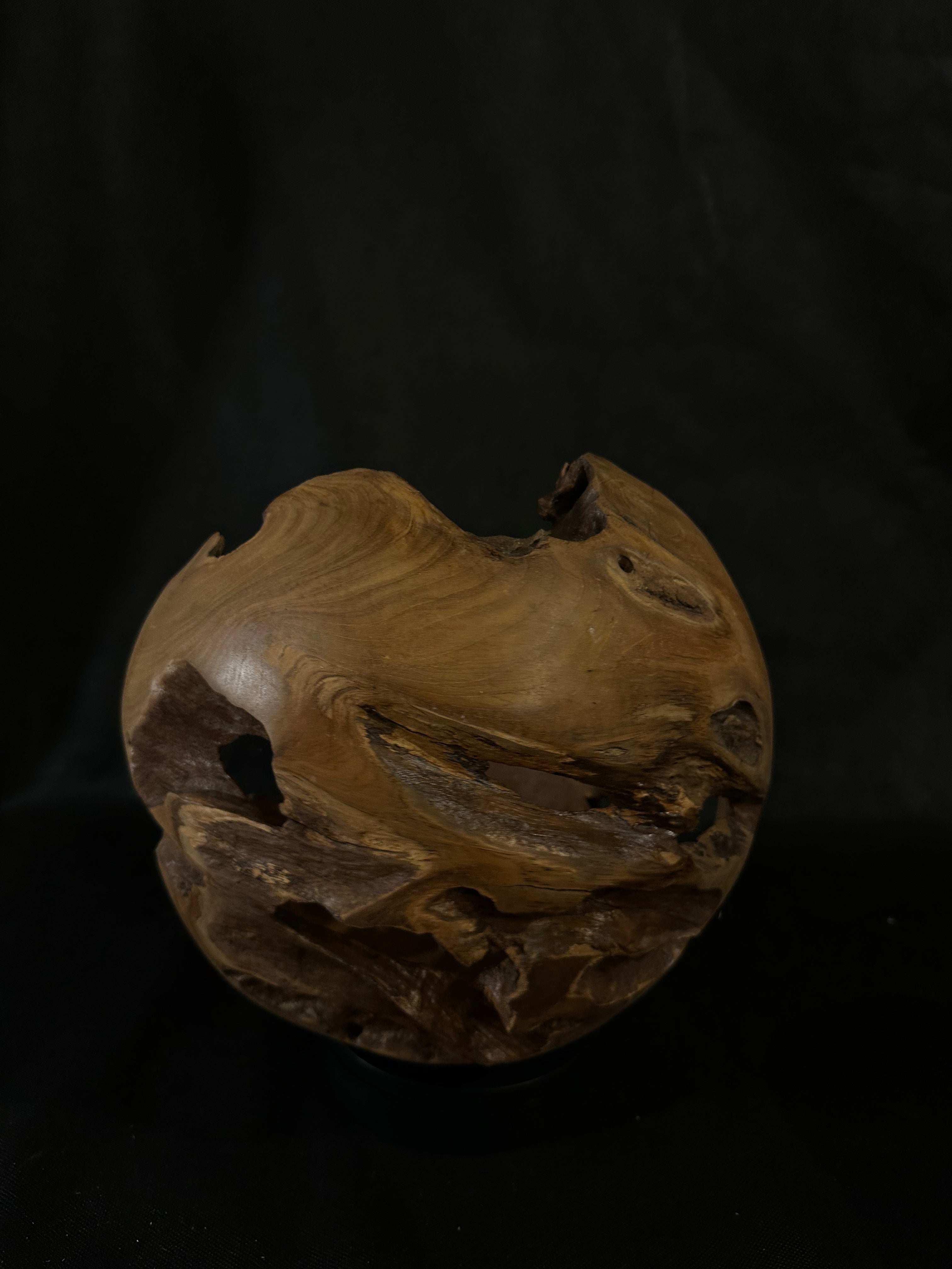Sphere en bois de teck