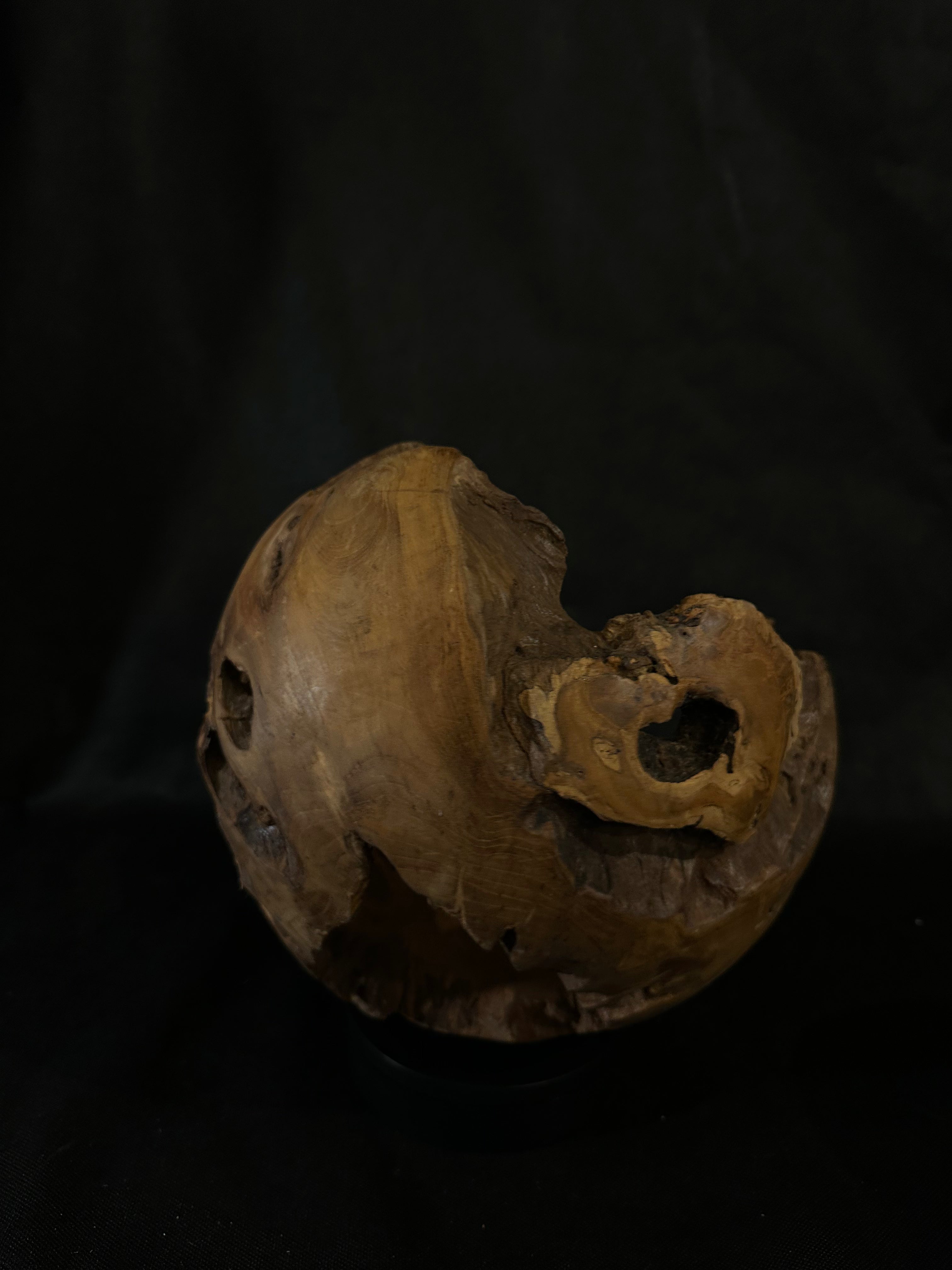 Sphere en bois de teck