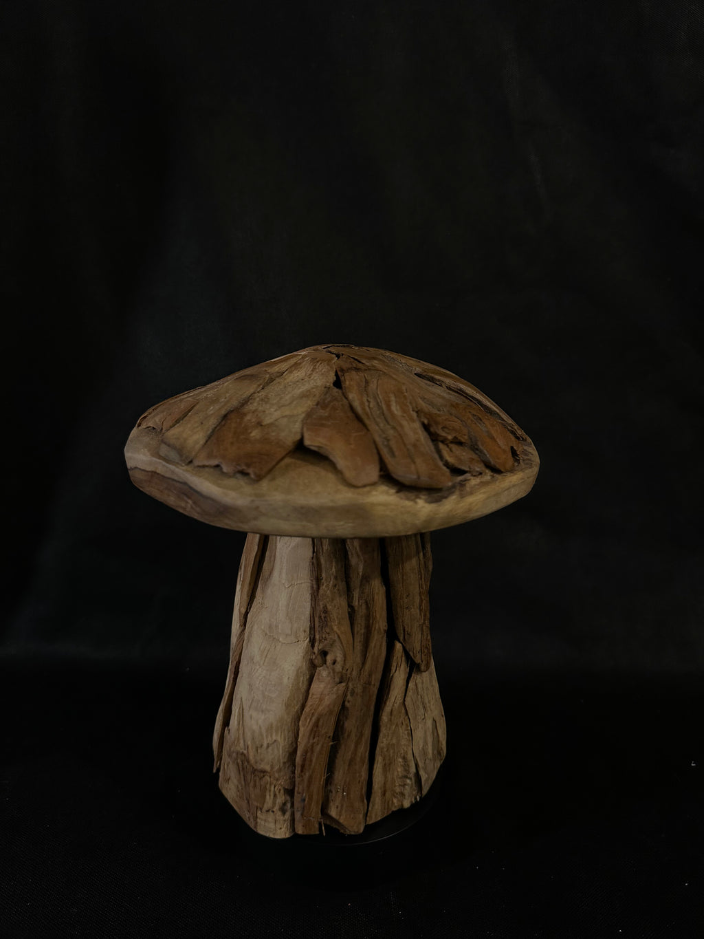 Champignon en bois de teck