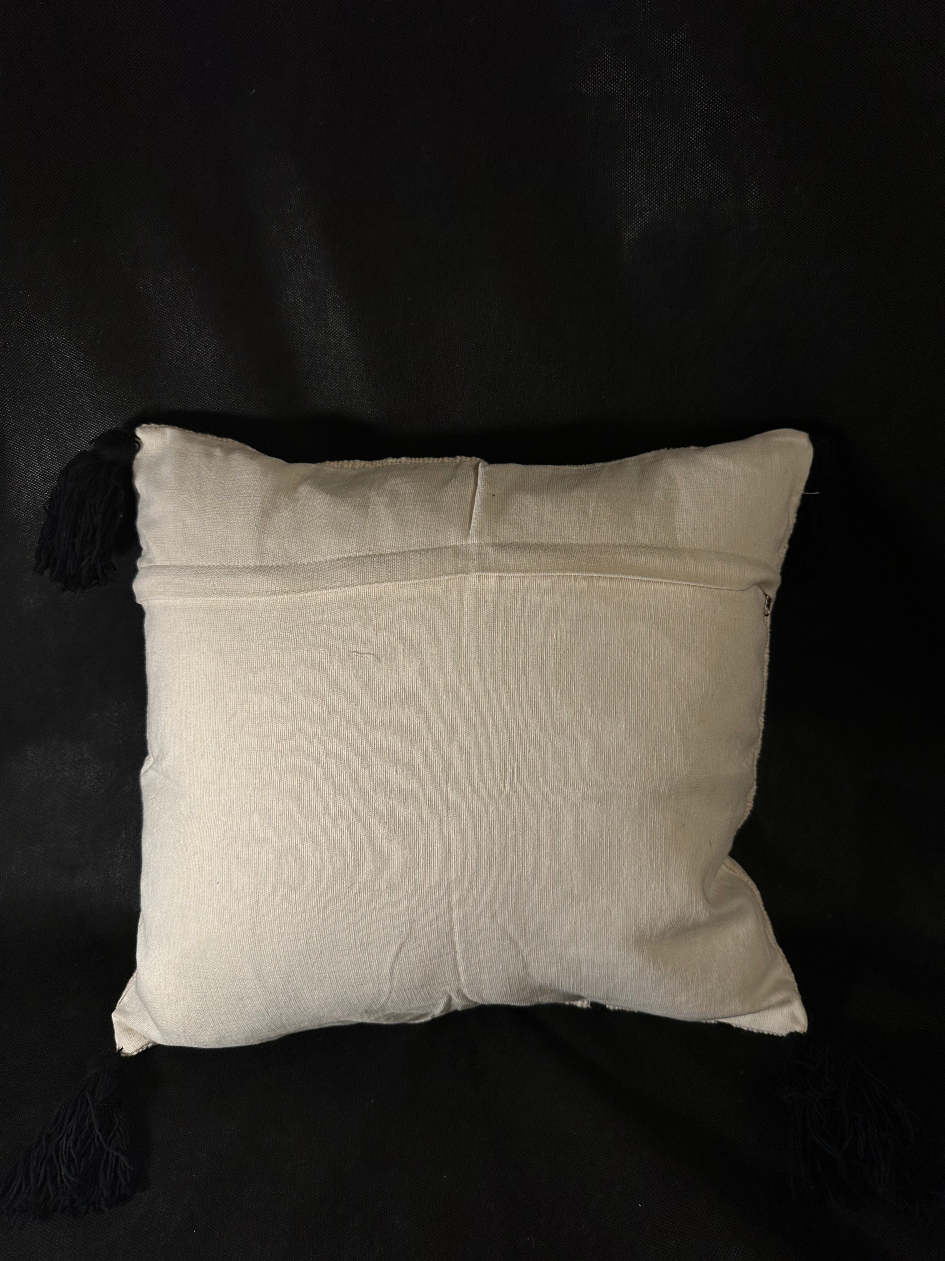 Taies de coussin beiges et noires design