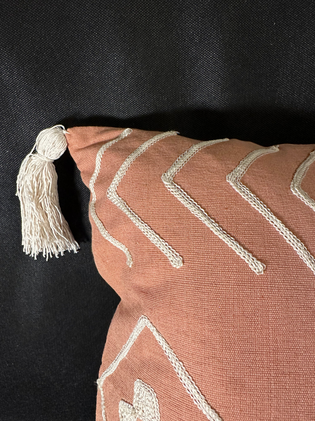 Taies de coussins terracotta design