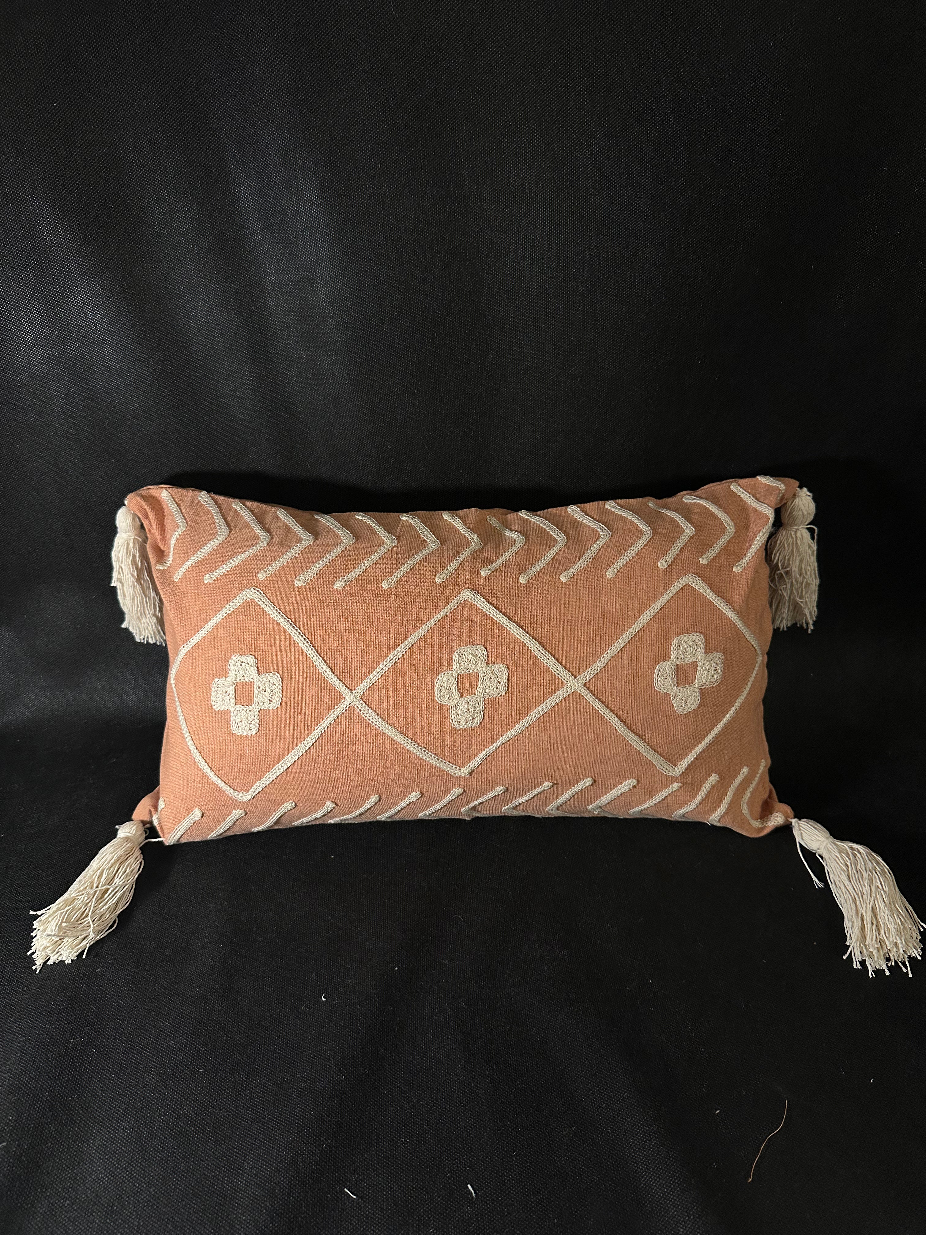 Taies de coussins terracotta design