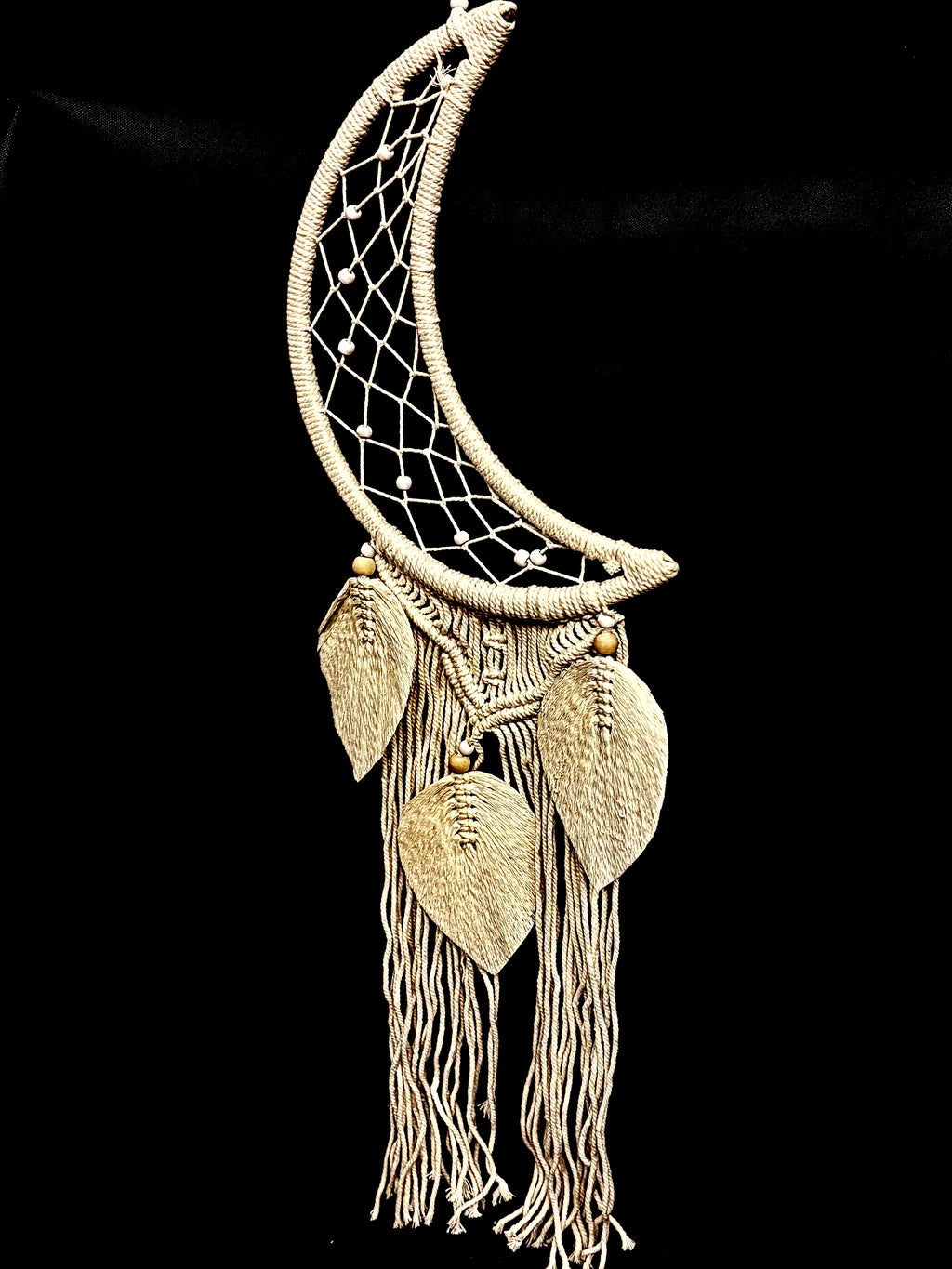 Attrape-Rêves Lune en Macramé