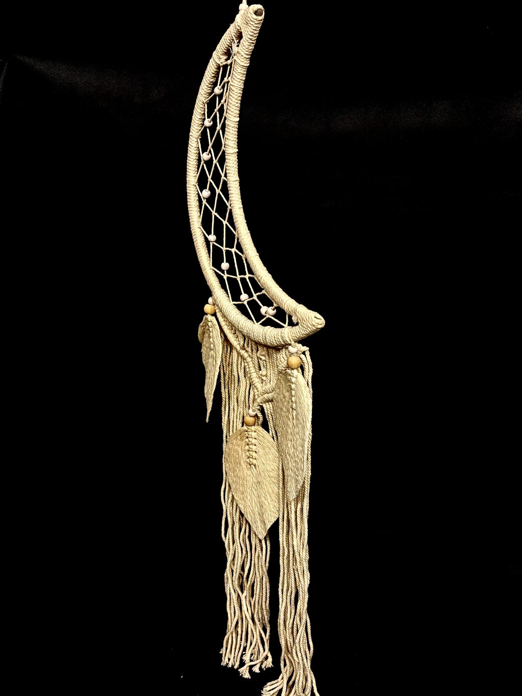 Attrape-Rêves Lune en Macramé