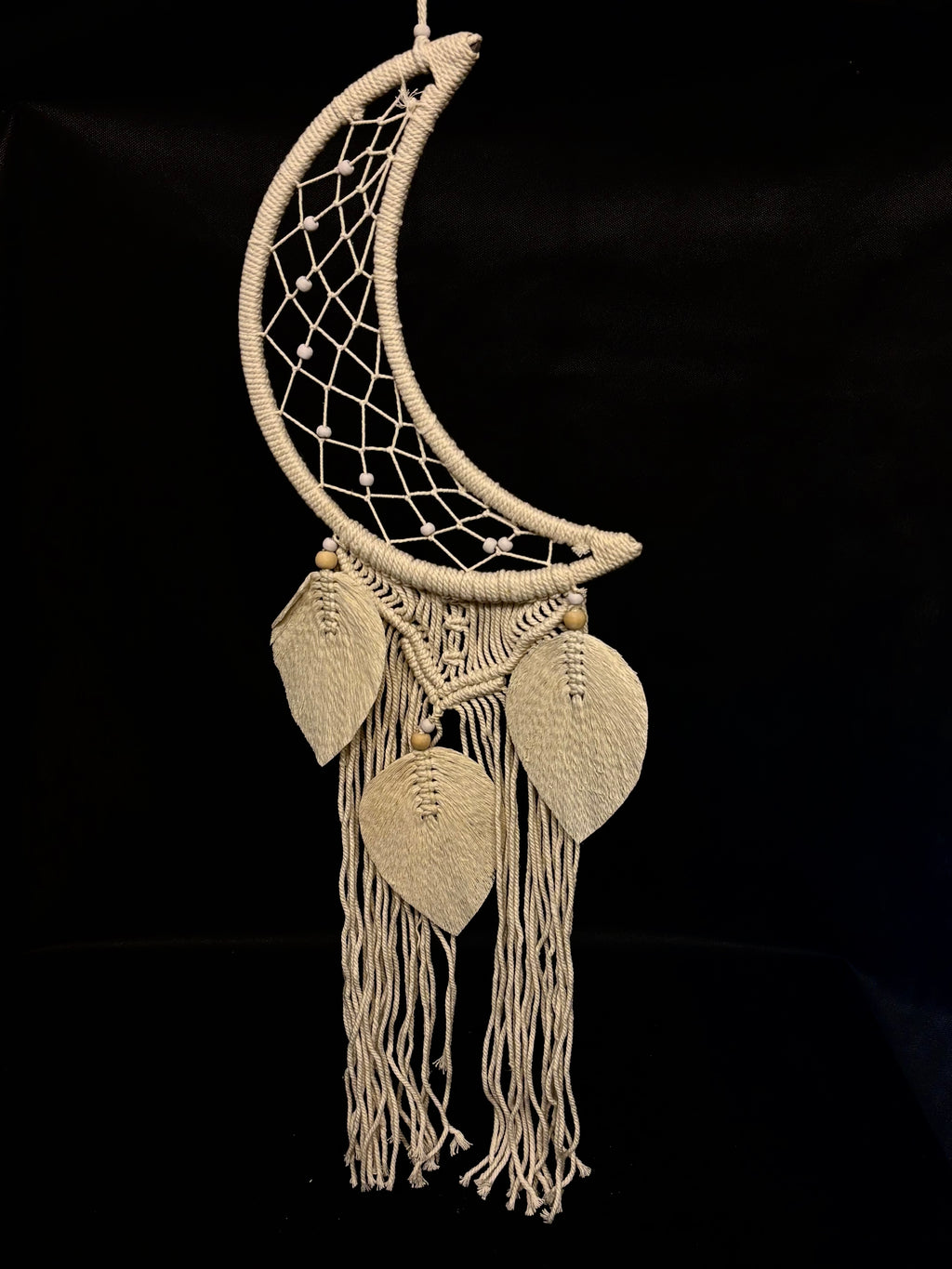 Attrape-Rêves Lune en Macramé